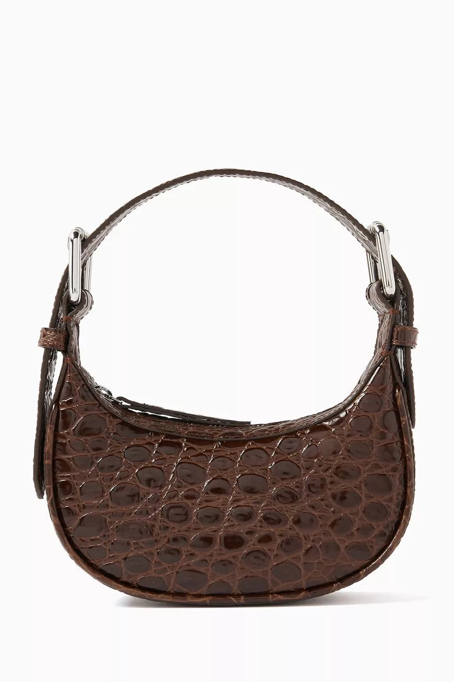 By Far o1mle1224 Size : OS/Croco Embossed Leather Mini Bag Sequoia Size ONE SIZE - 1 Thumbnail