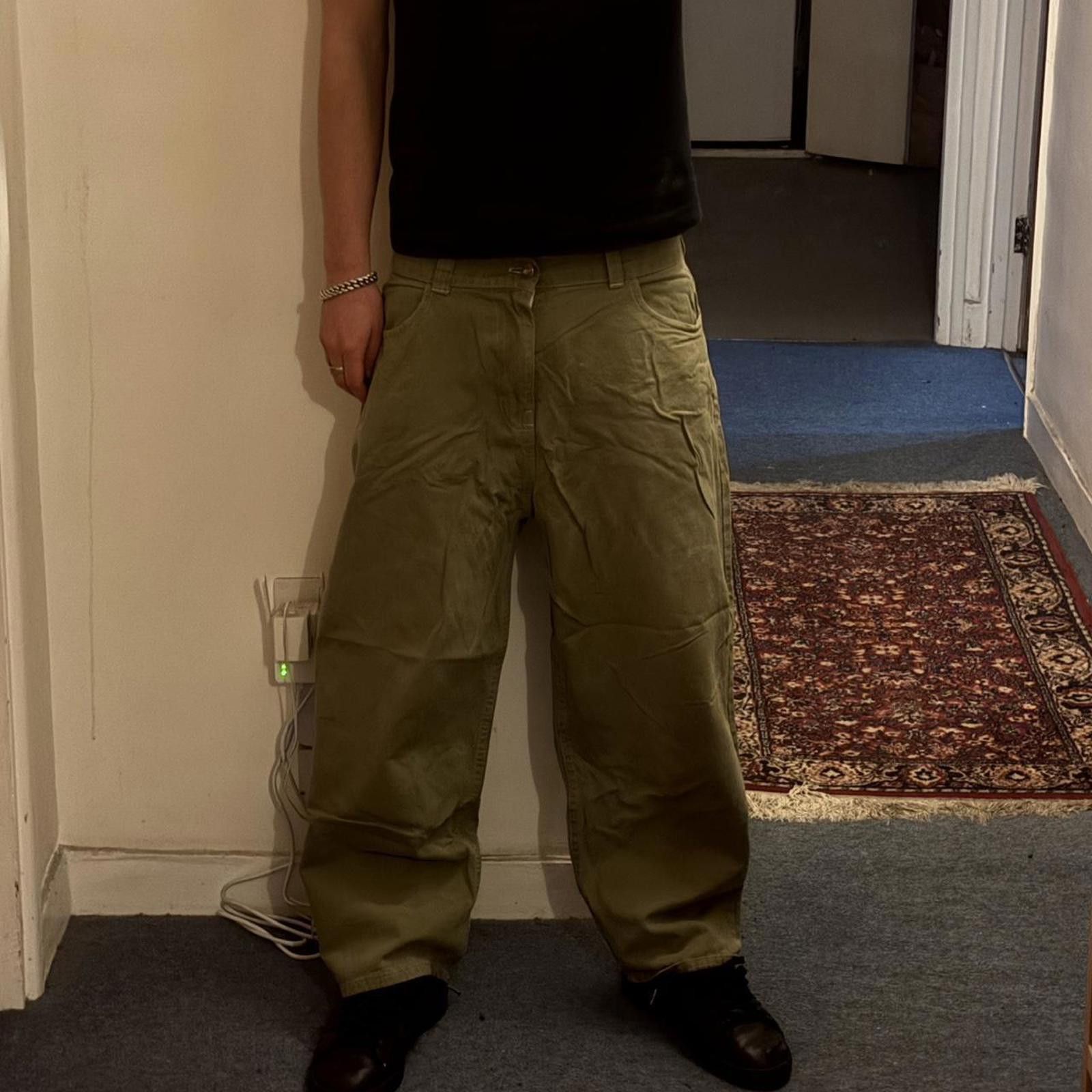 Other Men's Green and Khaki Trousers Size US 34 / EU 50 - 2 Thumbnail