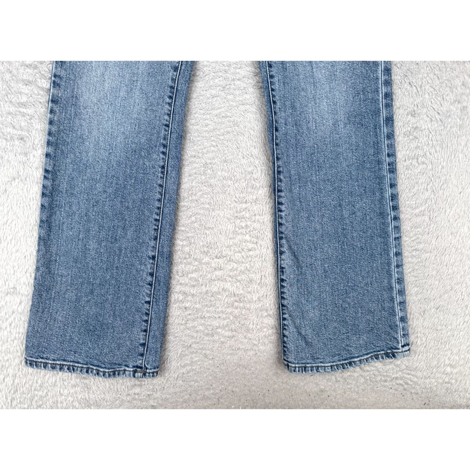 Vintage SO Jeans Juniors Blue Denim High Rise Bootcut 24x31 Distressed Stretch 90s Cowboy Southwestern 5-Pocket Womens Jeans Size 25" / US 0 / IT 36 - 2 Thumbnail