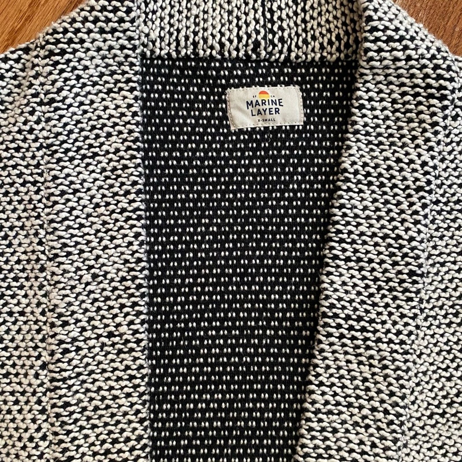Marine Layer Marine Layer Women’s Birdseye Cardigan XS EUC Size XS / US 0-2 / IT 36-38 - 5 Thumbnail