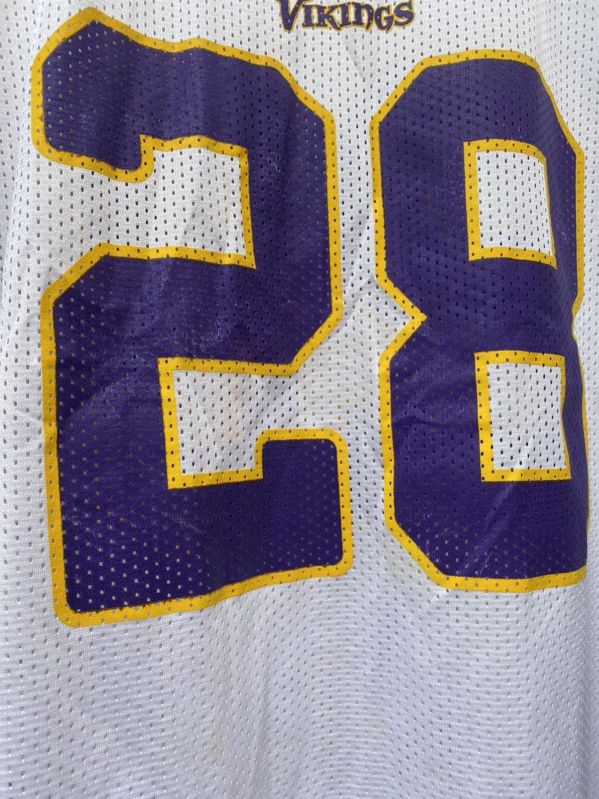 NFL × Reebok Adrian Peterson 28 Minnesota Vikings Football Jersey White Size US L / EU 52-54 / 3 - 5 Thumbnail