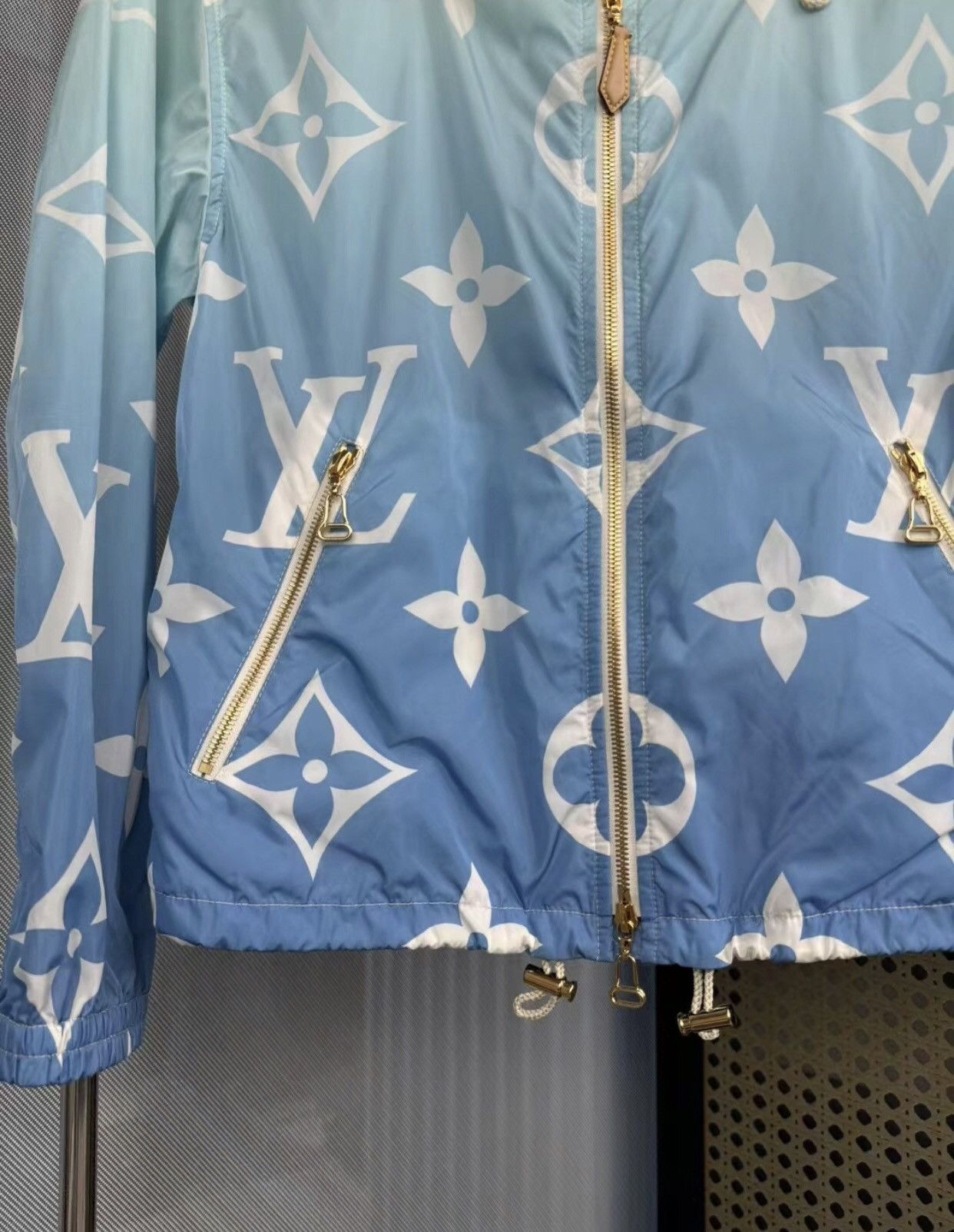 Louis Vuitton Louis Vuitton LV Blue Gradient Hooded Zipper Jacket 2412- Size US S / EU 44-46 / 1 - 5 Thumbnail