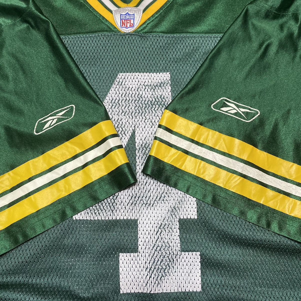 NFL × Vintage VINTAGE BRETT FAVRE GREEN BAY PACKERS REEBOK NFL JERSEY #4 Size US XXL / EU 58 / 5 - 7 Thumbnail