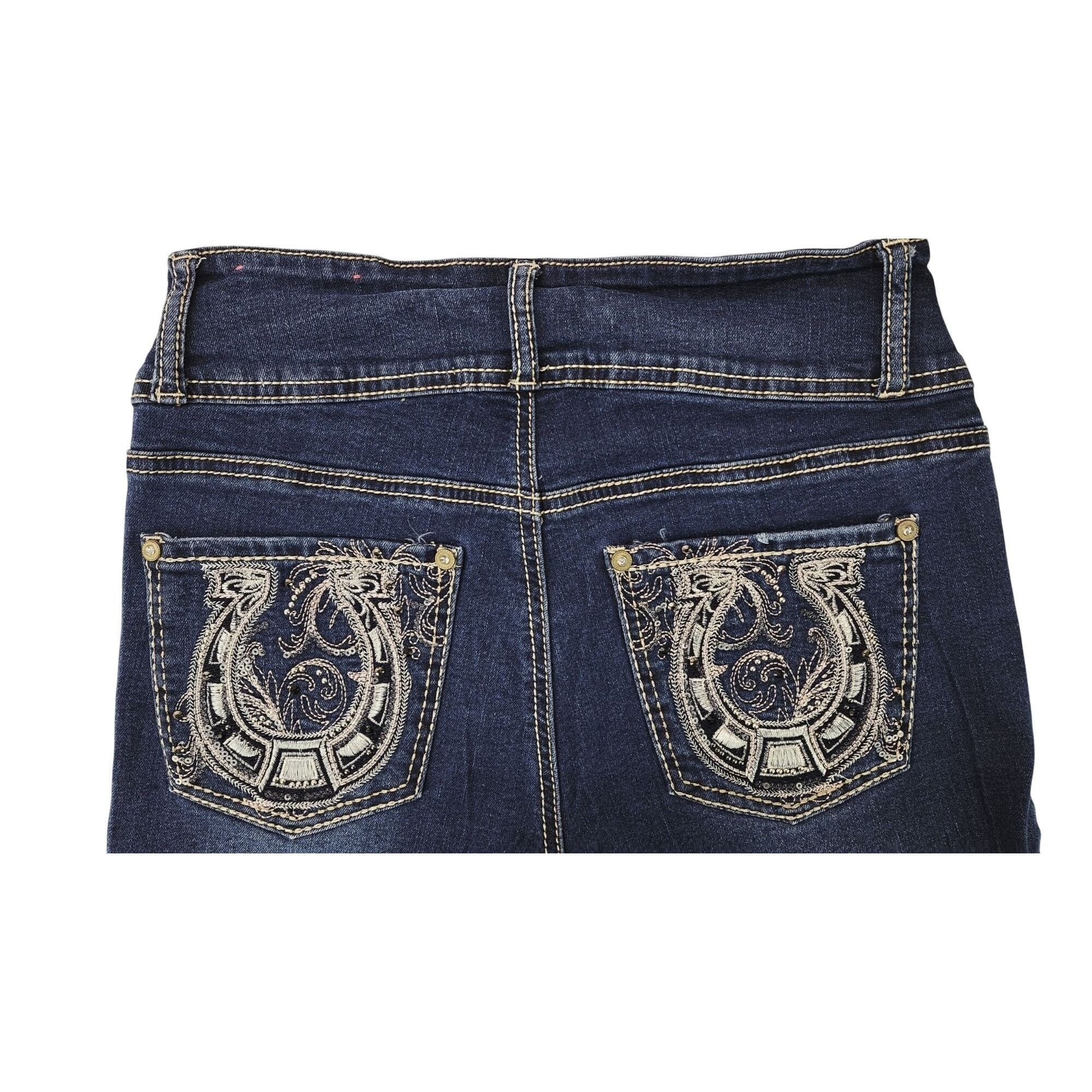 Other Hydraulic Women High Rise Embroidered Bootcut Jeans Size 7 Size 29" - 5 Thumbnail