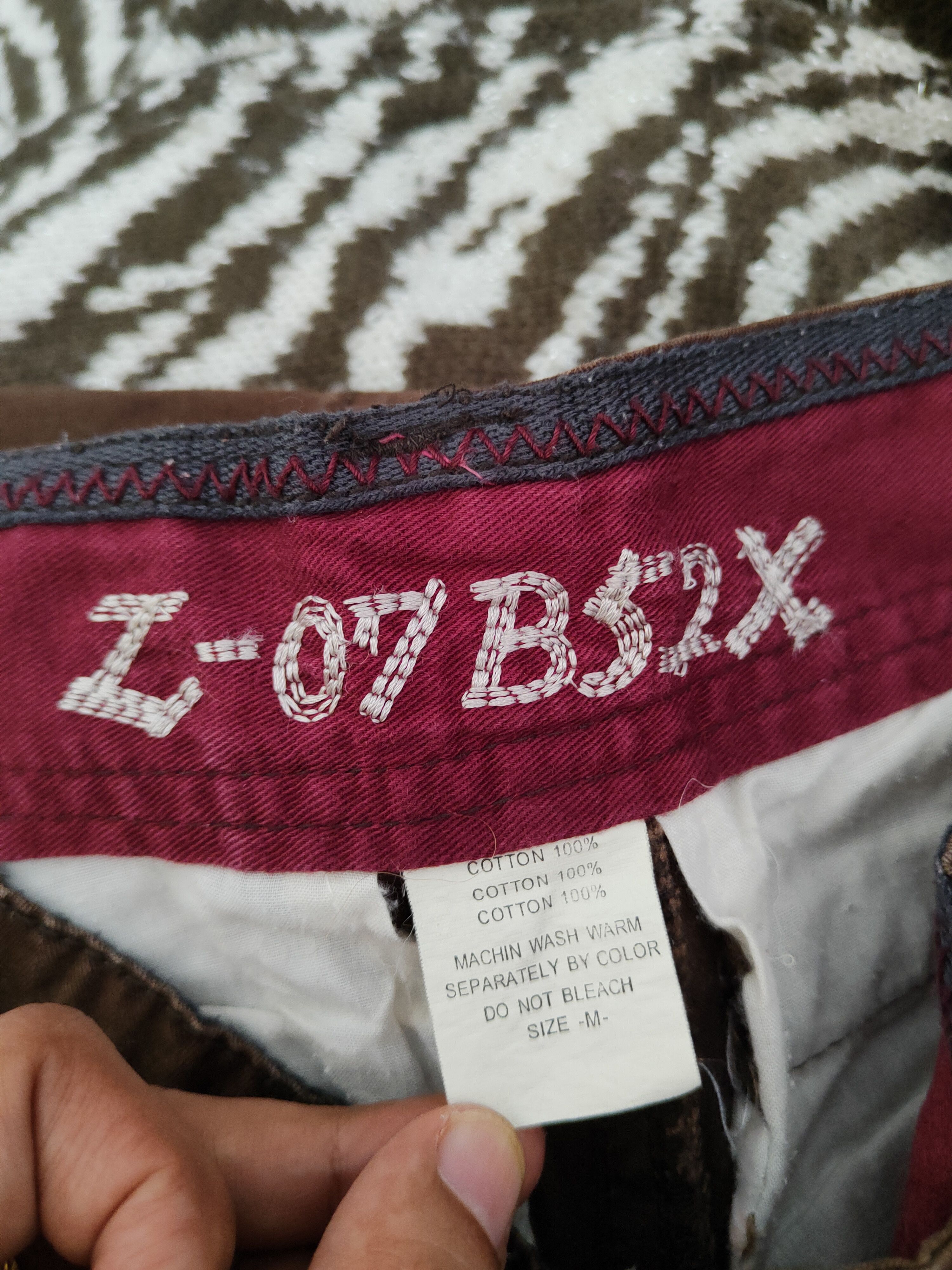 Japanese Brand L-07B52X Japan Dark Brown Multipocket Cargo Pants #W1011 Size US 31 - 13 Thumbnail