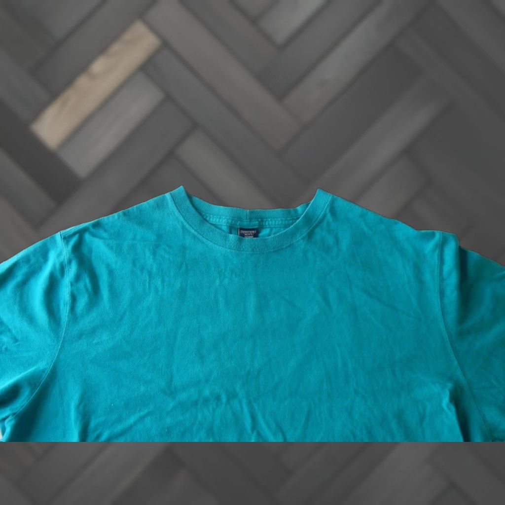 Lands' End VTG Lands' End Men's T Shirt Size L Short Sleeve Green Cotton USA Made Mens Size US L / EU 52-54 / 3 - 1 Thumbnail