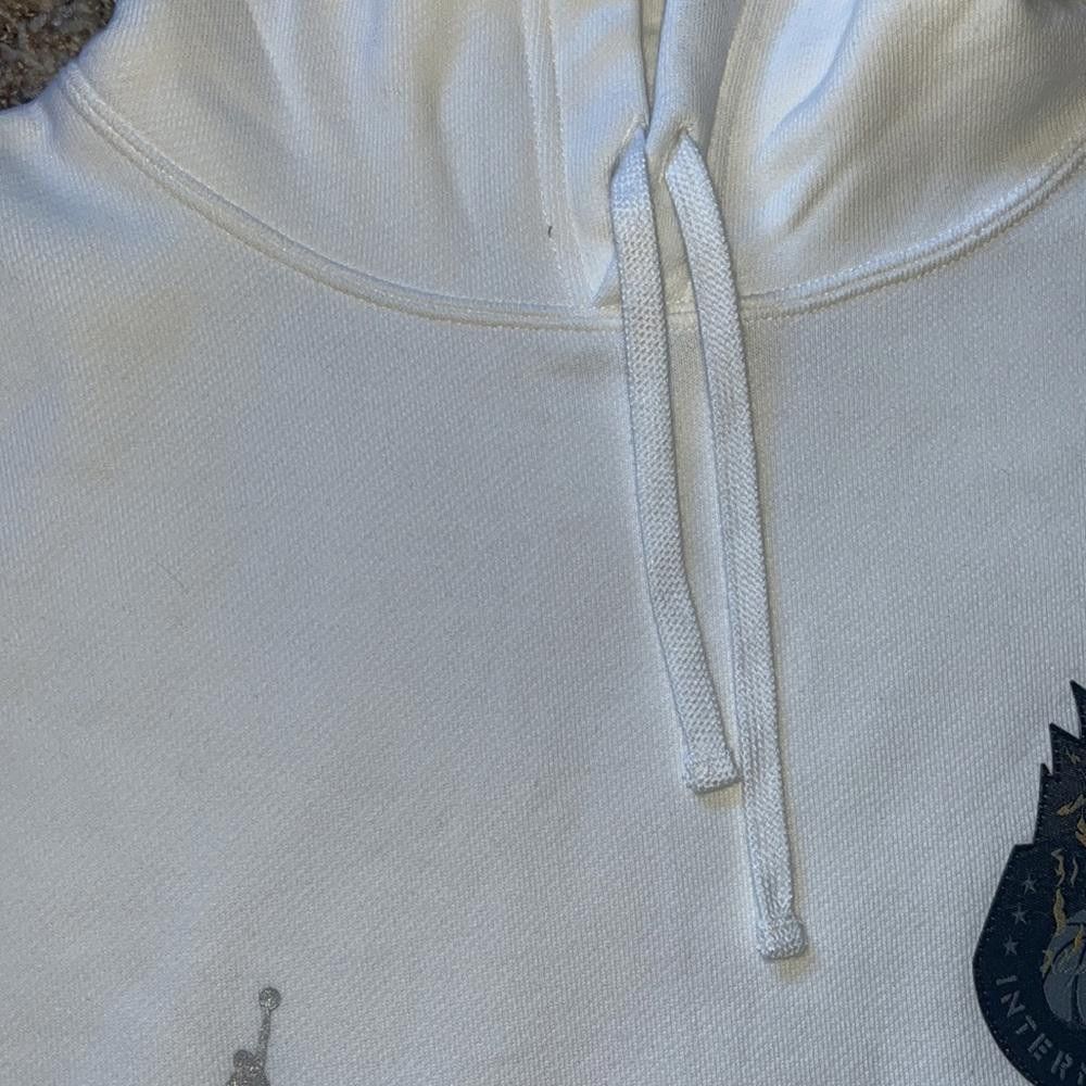 Designer Nike Air Jordan AJ 4 Legacy Pullover White Hoodie Sample Size US M / EU 48-50 / 2 - 7 Thumbnail