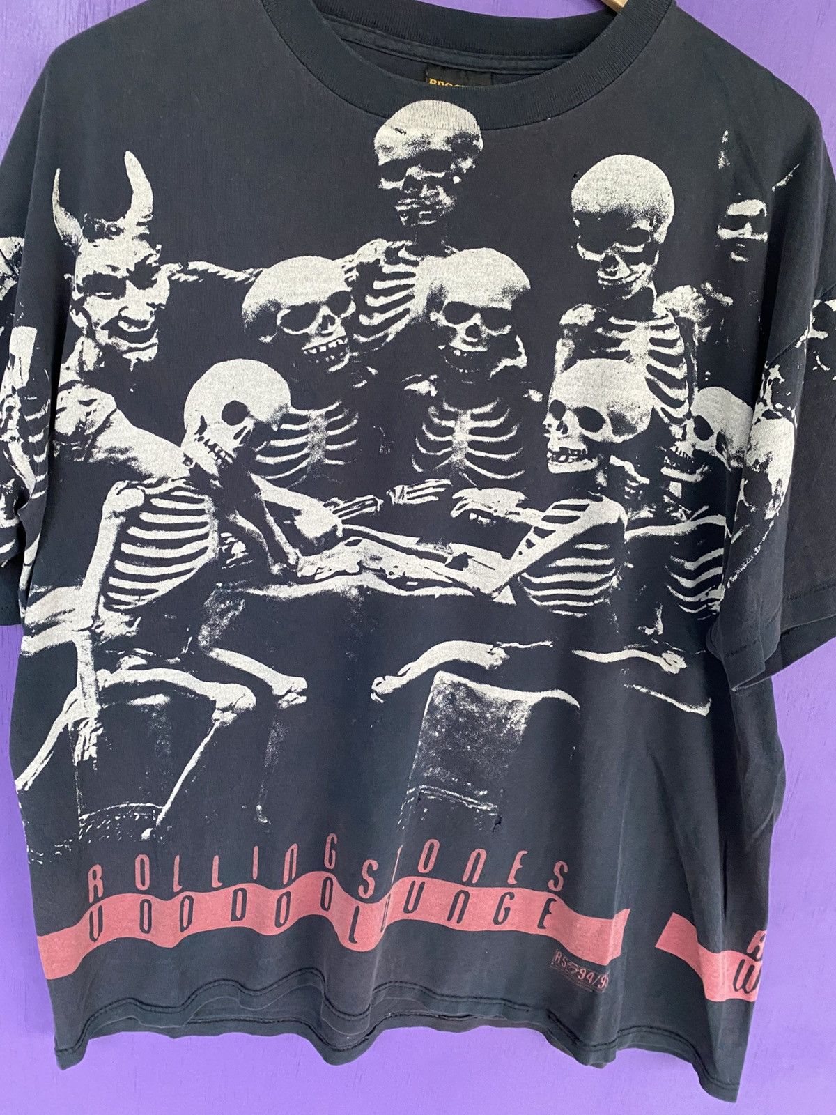 Band Tees Vintage 94/95 Rolling stones skeletons AOP tour tee Size US XL / EU 56 / 4 - 3 Thumbnail