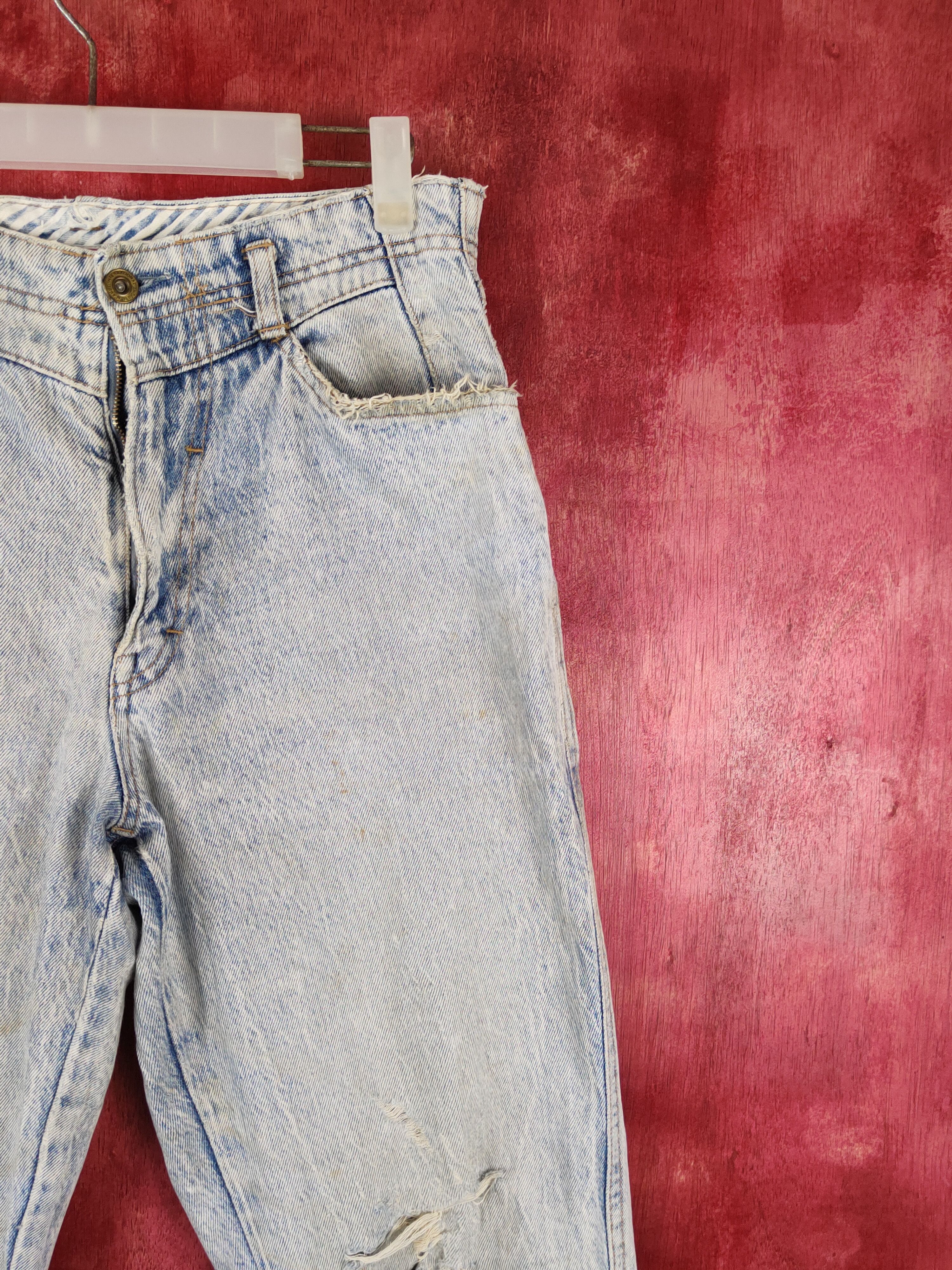 Big John Spana-Big John Blue Distressed vintage Denim#S16 16 Size US 30 / EU 46 - 5 Thumbnail