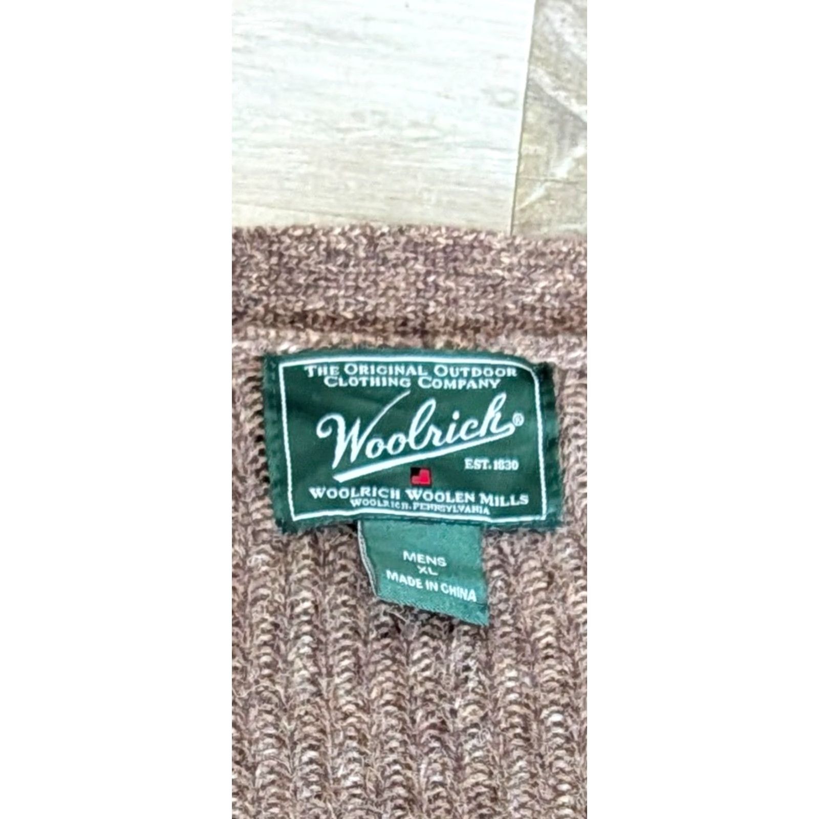 Vintage VINTAGE Woolrich Cardigan Sweater Mens XL Wood Brown Lamb's Wool Knit Cobain Grandpa 90s Outdoors Casual Size US XL / EU 56 / 4 - 6 Thumbnail
