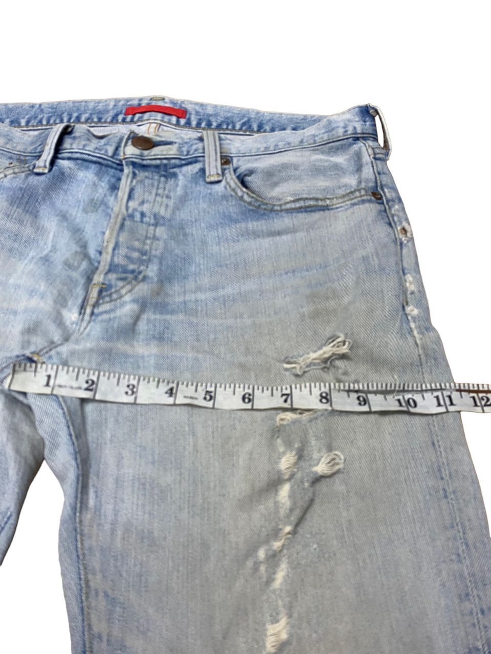 Japanese Brand 💥BEST OFFER 💥VINTAGE RED CARD WORK DISTRESSED DENIM Size US 34 / EU 50 - 10 Thumbnail