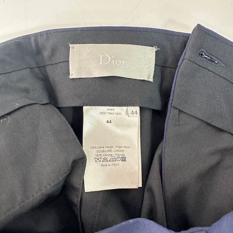 Dior DiorNavy blue zipper sports straight casual pants 2503-Next Size US 28 / EU 44 - 4 Thumbnail