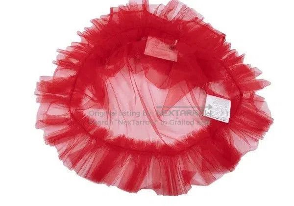 Comme des Garcons COMME des GARCONS Red Tulle Top. Size US M / EU 48-50 / 2 - 8 Thumbnail