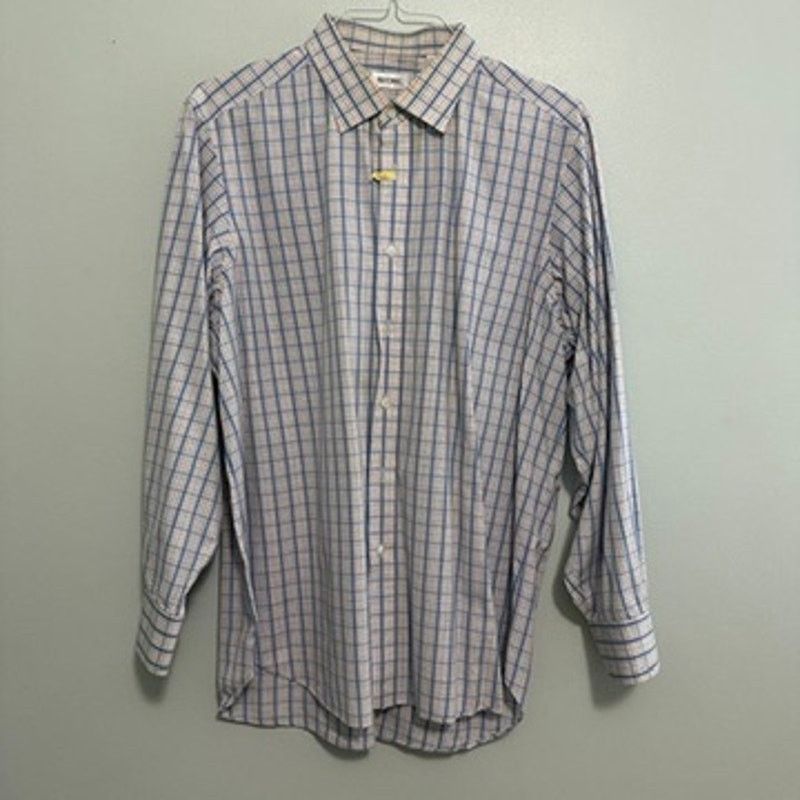 Ascot Chang Ascot Chang blue tatersall plaid button down size L Size US L / EU 52-54 / 3 - 2 Thumbnail