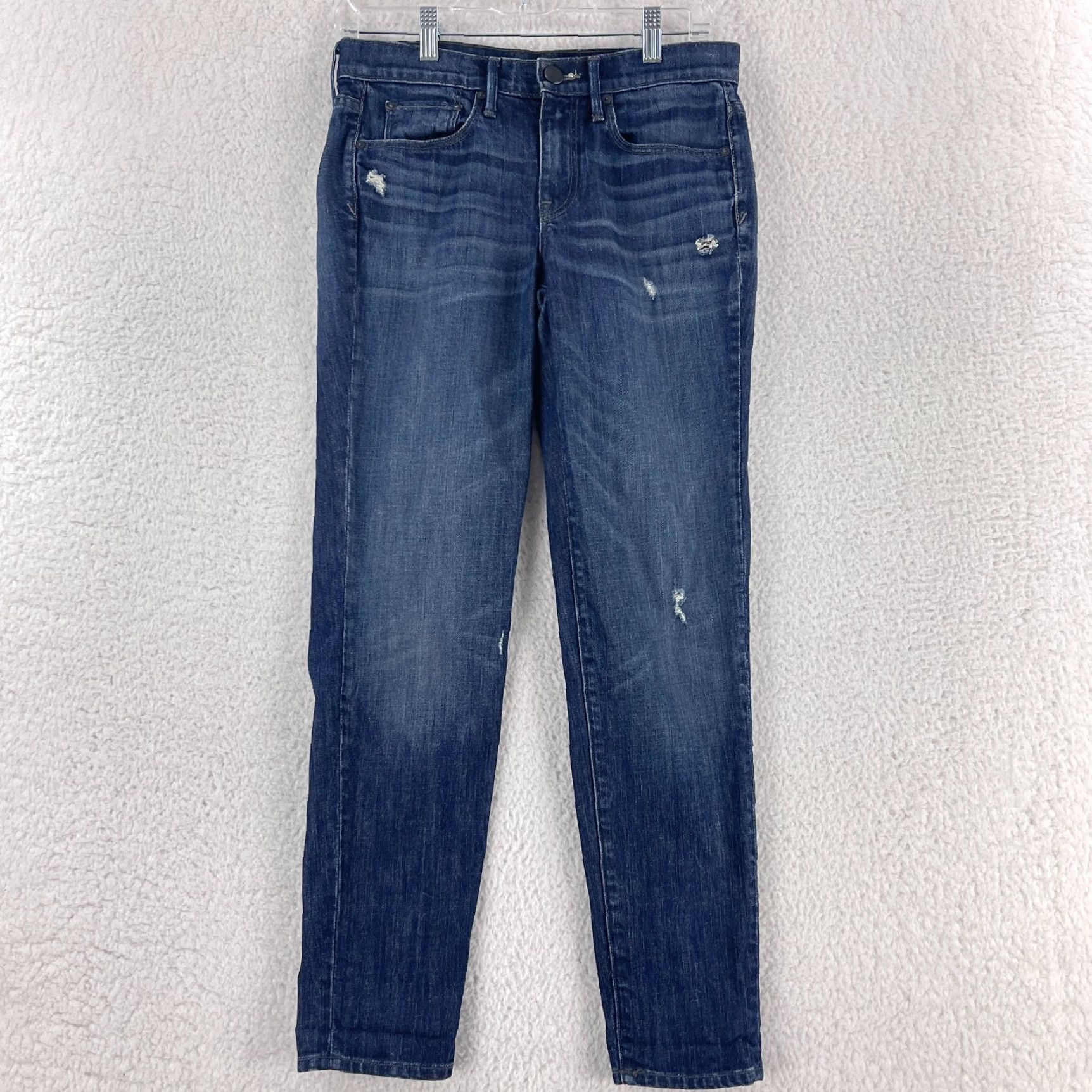 Vince Vince Jeans Womens 25 Blue Denim Mid-Rise Relaxed Rolled 5-Pocket City USA Bohemian Skinny Denim Jeans Women Size 42" / US 20 - 2 Thumbnail