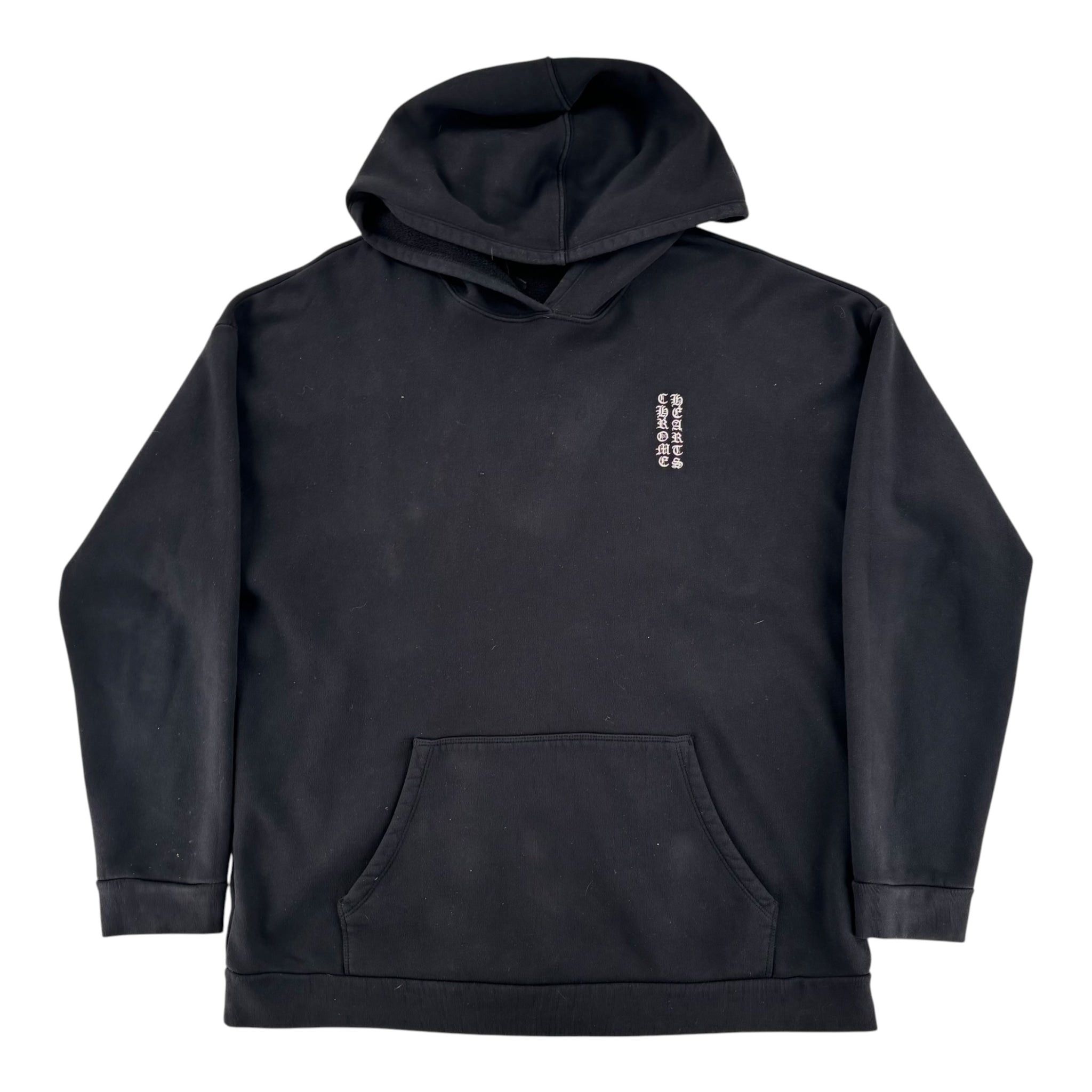 Chrome Hearts Embroidered Vertical Letters Hoodie Black Size US L / EU 52-54 / 3 - 1 Thumbnail