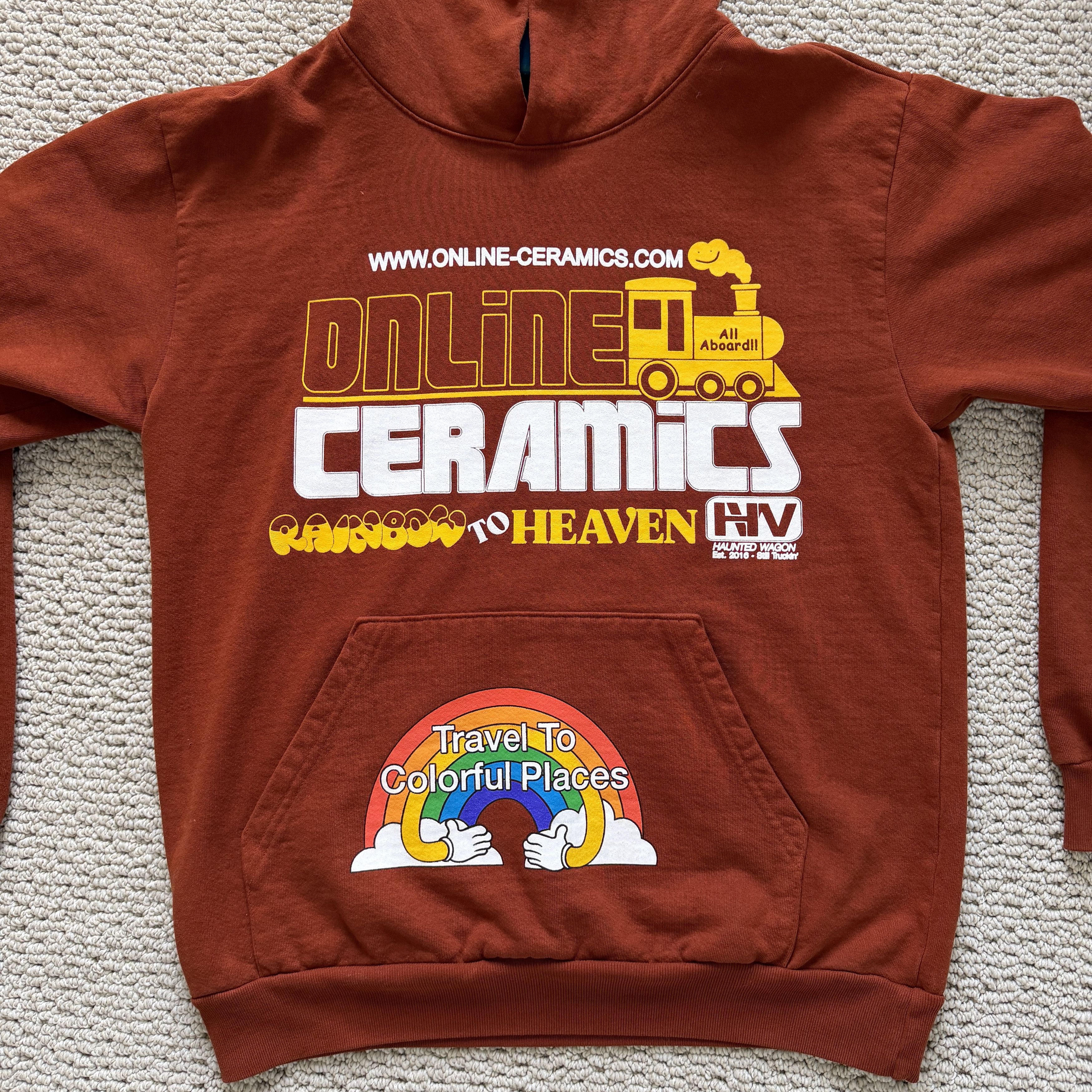 Online Ceramics Online Ceramics Brown Hoodie Size US M / EU 48-50 / 2 - 2 Thumbnail