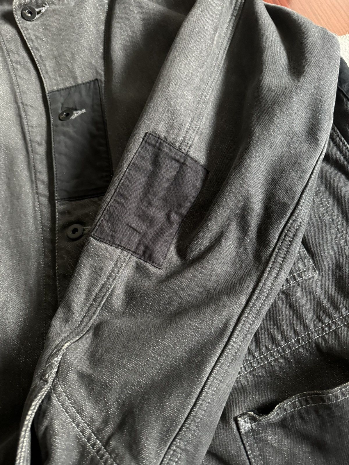Neighborhood NEIGHBORHOOD SAVAGE DENIM WASHED AND REPAIRED CHORE COAT Size US L / EU 52-54 / 3 - 7 Thumbnail