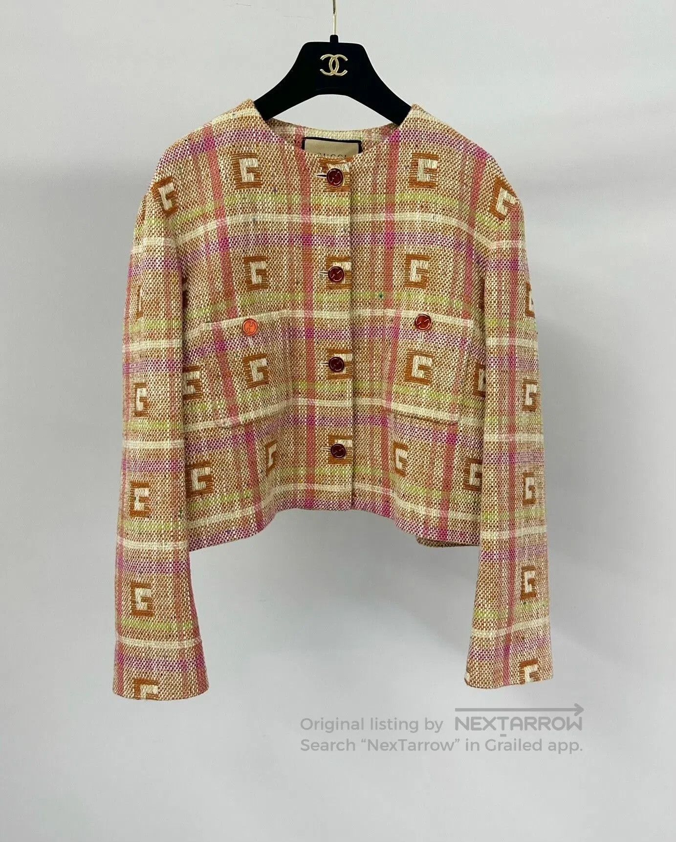 Gucci Gucci Colorful Tweed Jacket. Size S / US 4 / IT 40 - 1 Thumbnail