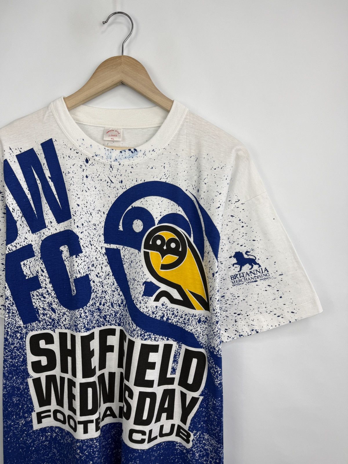 Vintage 🇬🇧 Vintage 90s Sheffield Wednesday Football Club T-Shirt Size US XL / EU 56 / 4 - 3 Thumbnail