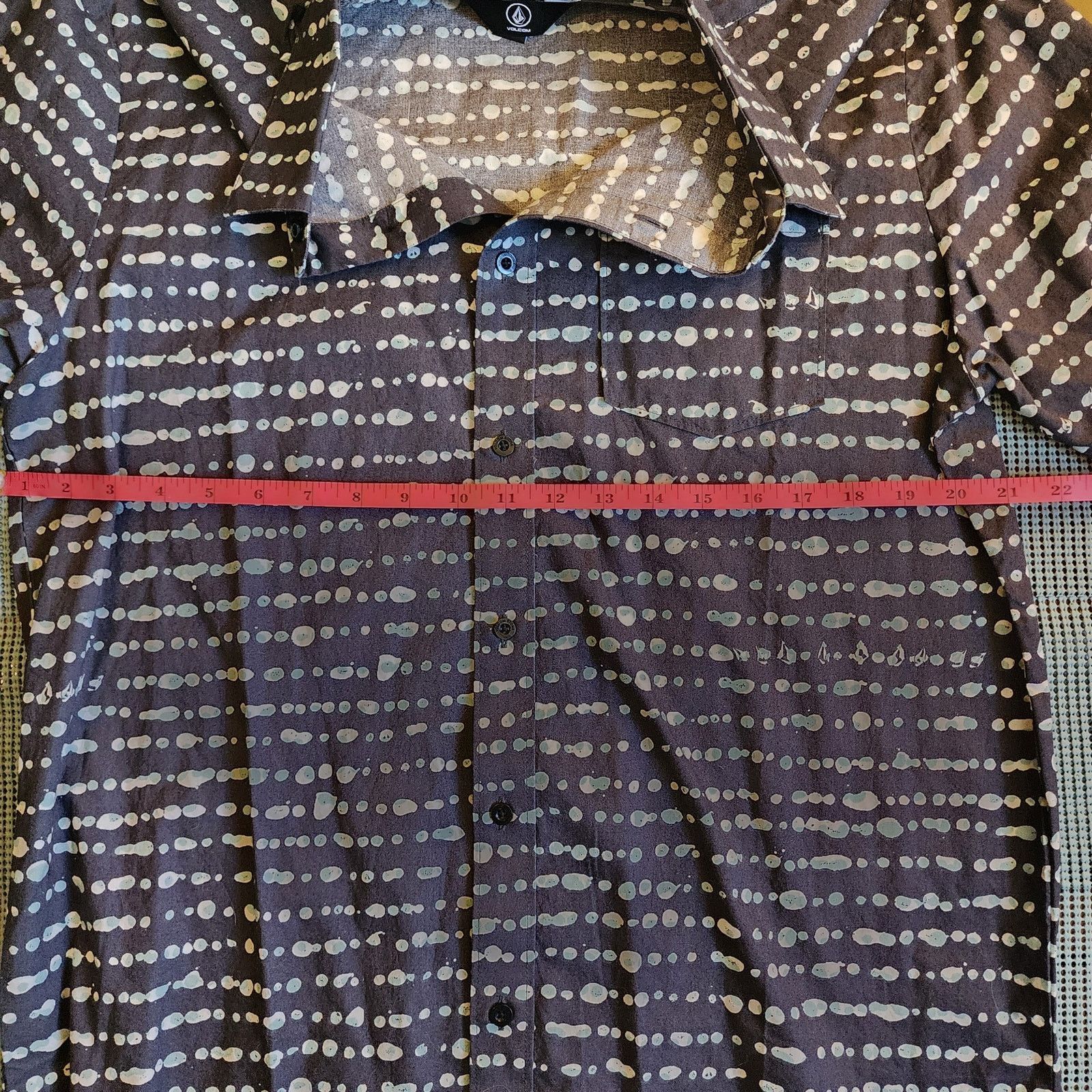 Volcom Volcom Men's Large Black Abstract Button-Up Shirt Size US L / EU 52-54 / 3 - 4 Thumbnail
