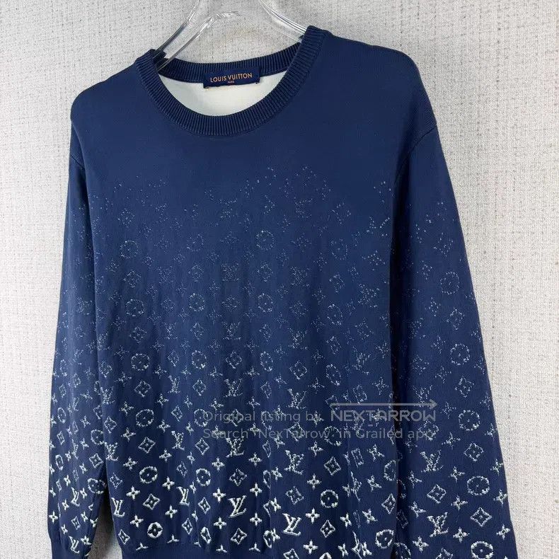 Louis Vuitton Louis Vuitton Ombré crewneck knit sweater Size US M / EU 48-50 / 2 - 2 Thumbnail