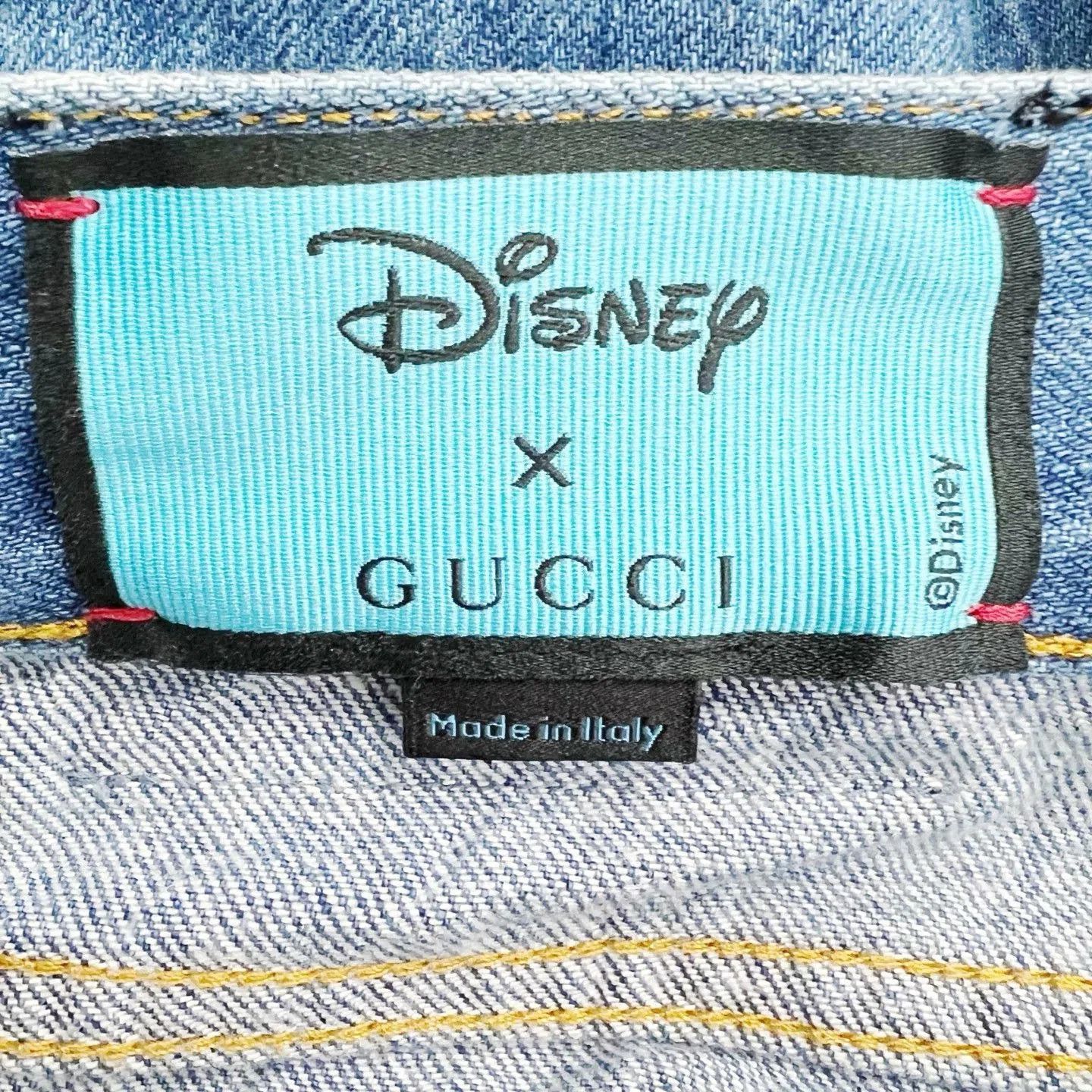 Gucci Gucci x Disney Blue Straight Wide-Leg Jeans. Size 28" / US 6 / IT 42 - 6 Thumbnail