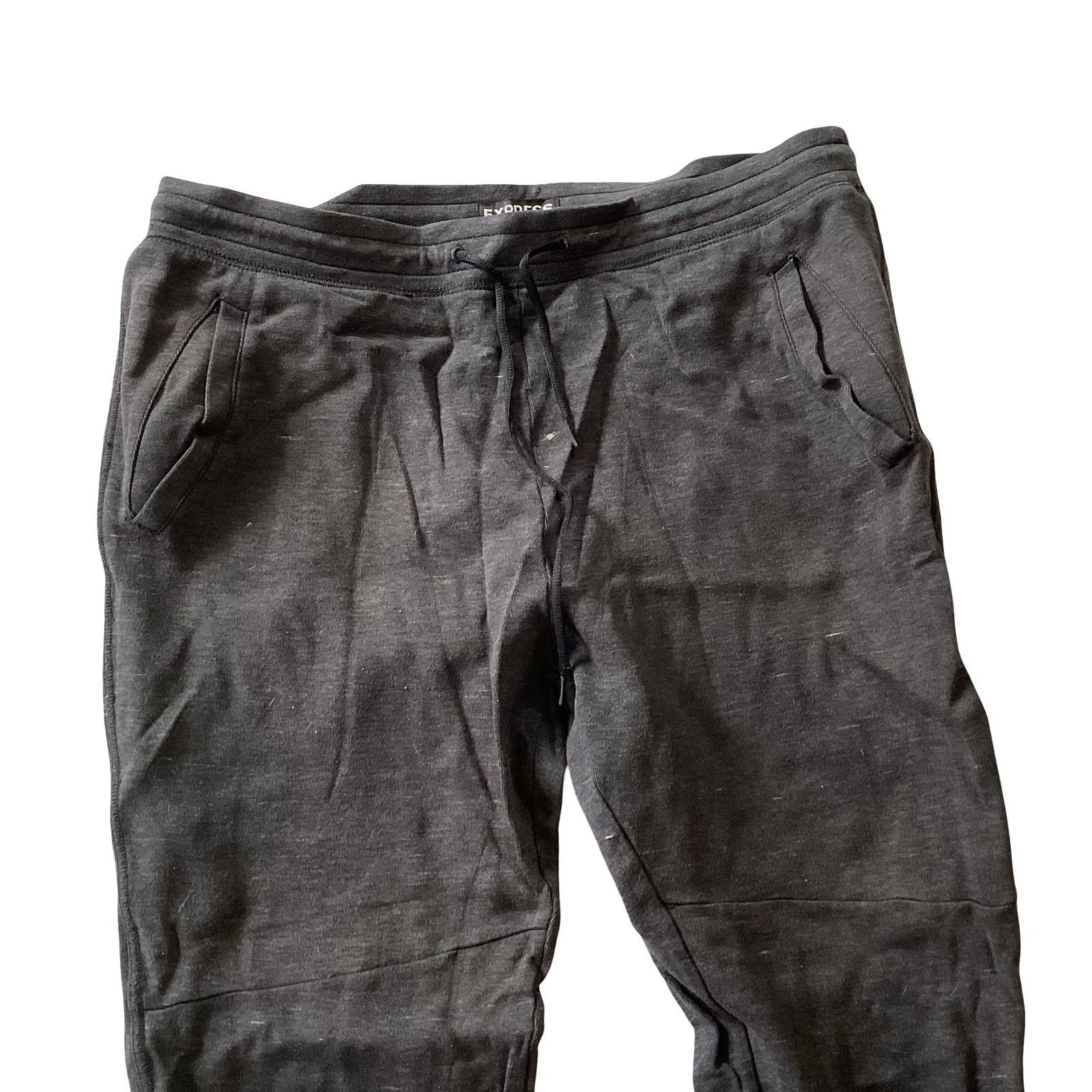 Express Express Charcoal Heather Joggers Size US 34 / EU 50 - 2 Thumbnail
