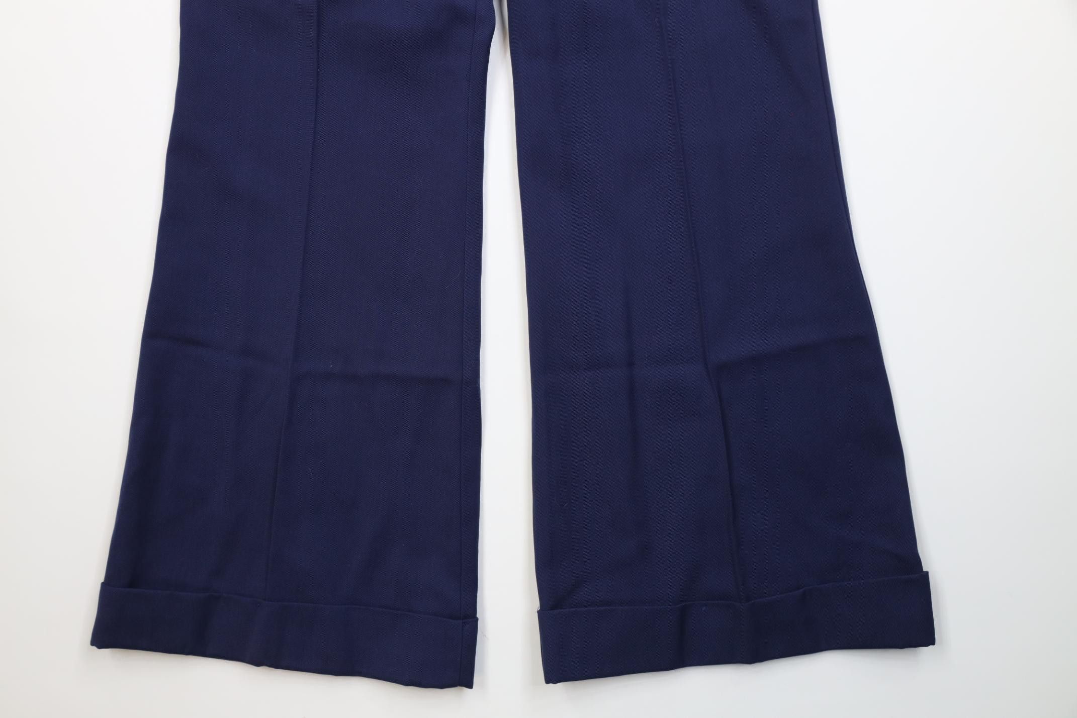 Vintage Deadstock Vintage 60s 70s Wide Leg Bell Bottoms Pants Size 34" / US 12 / IT 48 - 11 Thumbnail
