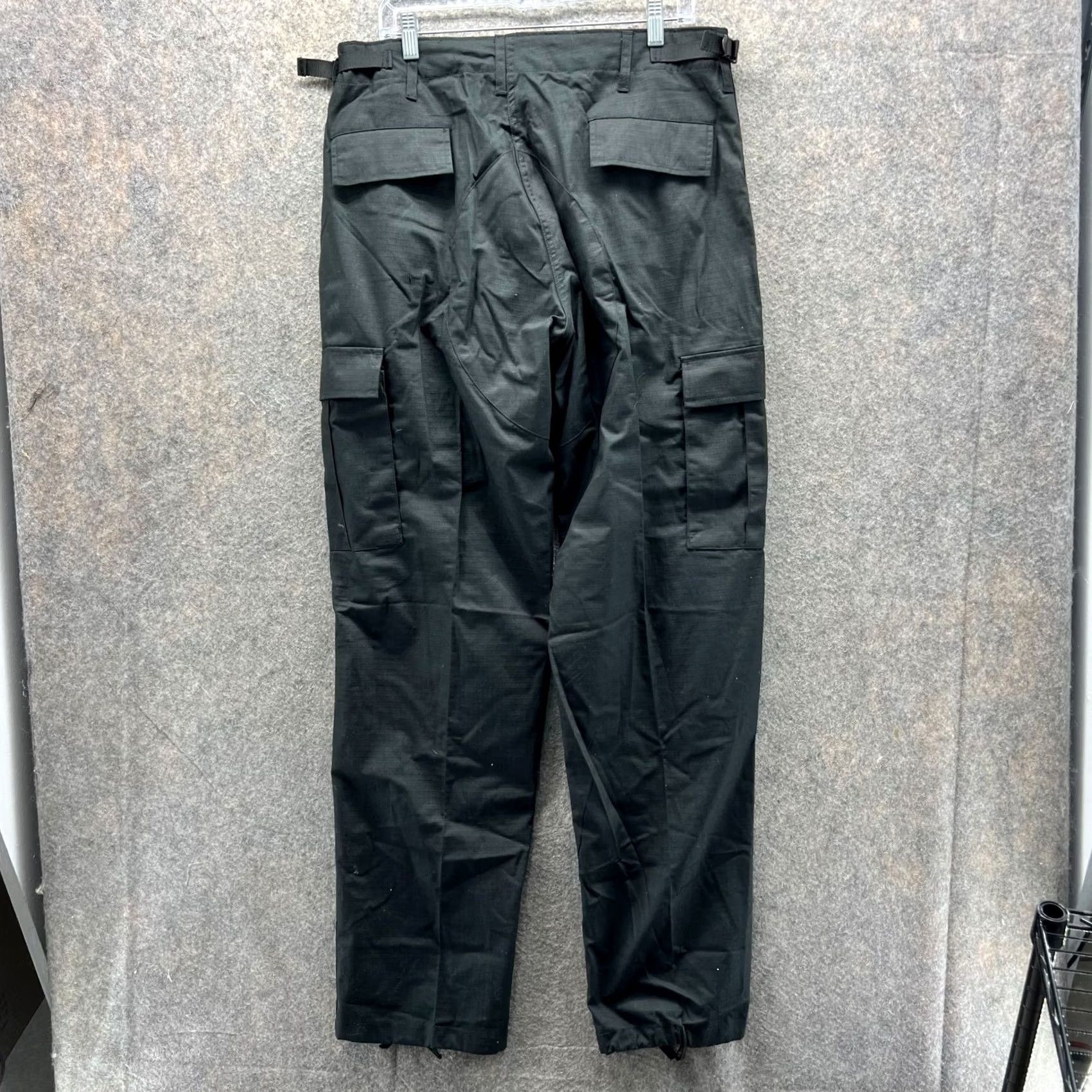 Vintage Tact Squad Pants Men Medium Cargo Police Combat Ripstop Polyester Black NEW Size US 31 - 2 Thumbnail