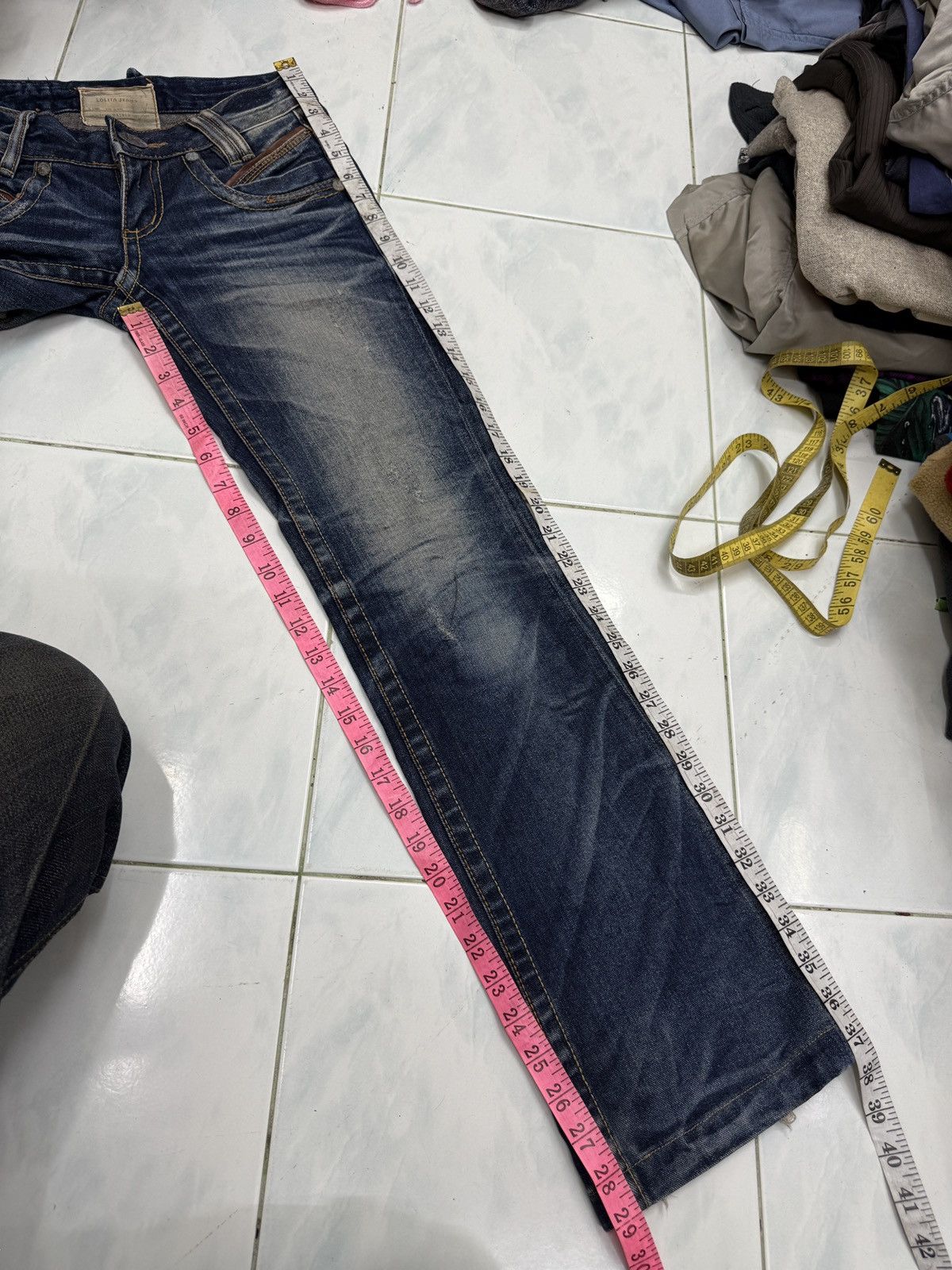 14th Addiction 🔥🔥🔥ARCHIVE VINTAGE LOLITA FLARE JEANS Size 26" / US 2 / IT 38 - 18 Thumbnail