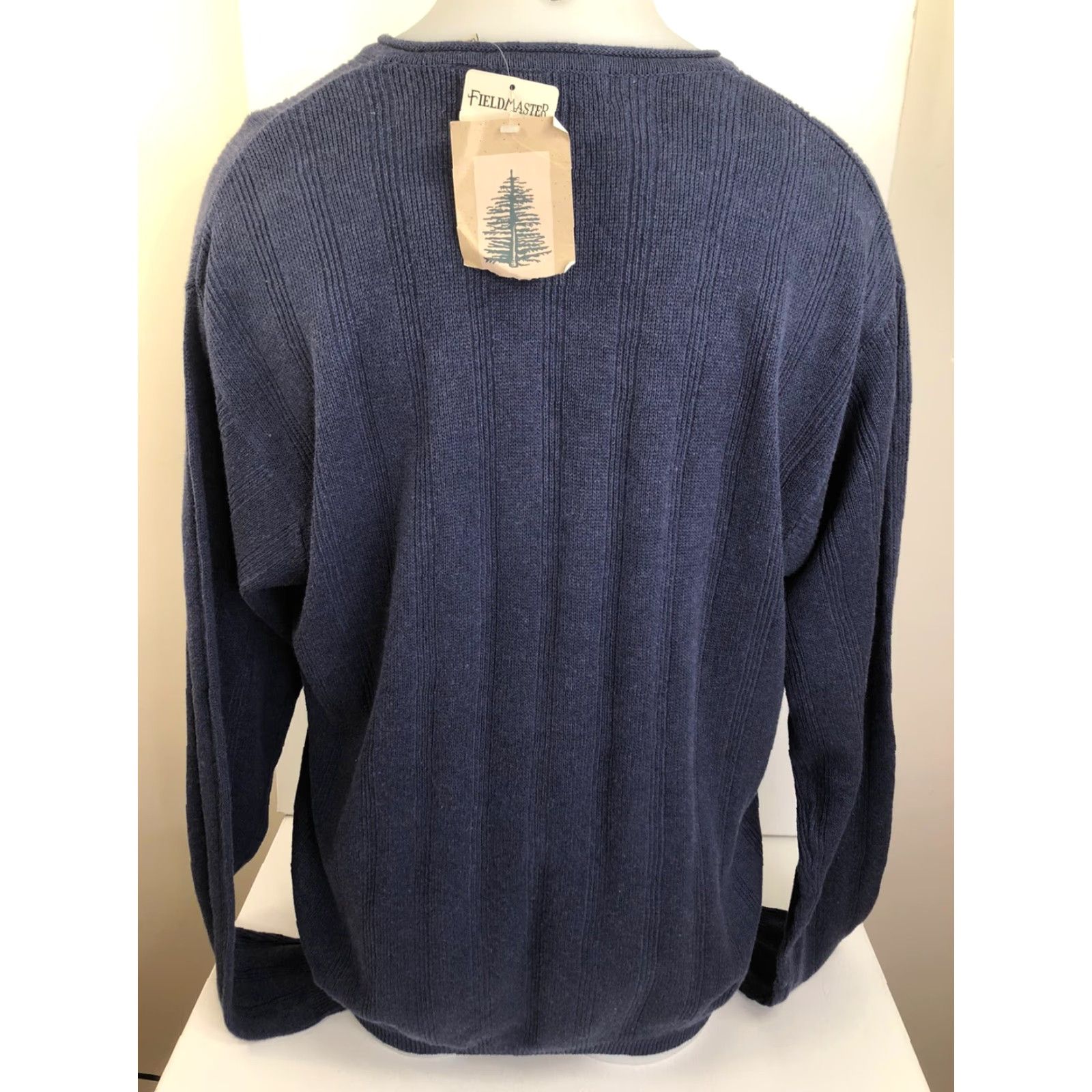 Vintage FIELDMASTER Sweater - Blue Heather Mens L Size Lg Pullover Shirt? Size US L / EU 52-54 / 3 - 4 Thumbnail