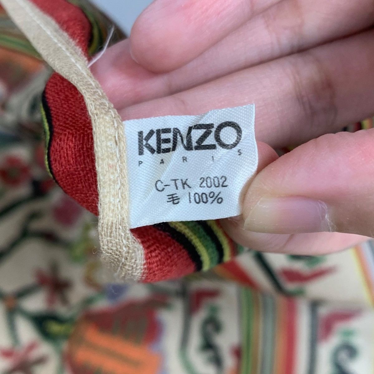 Kenzo Vintage KENZO PARIS FLORAL Over Print Baroque Scarf Shawl Size ONE SIZE - 5 Thumbnail