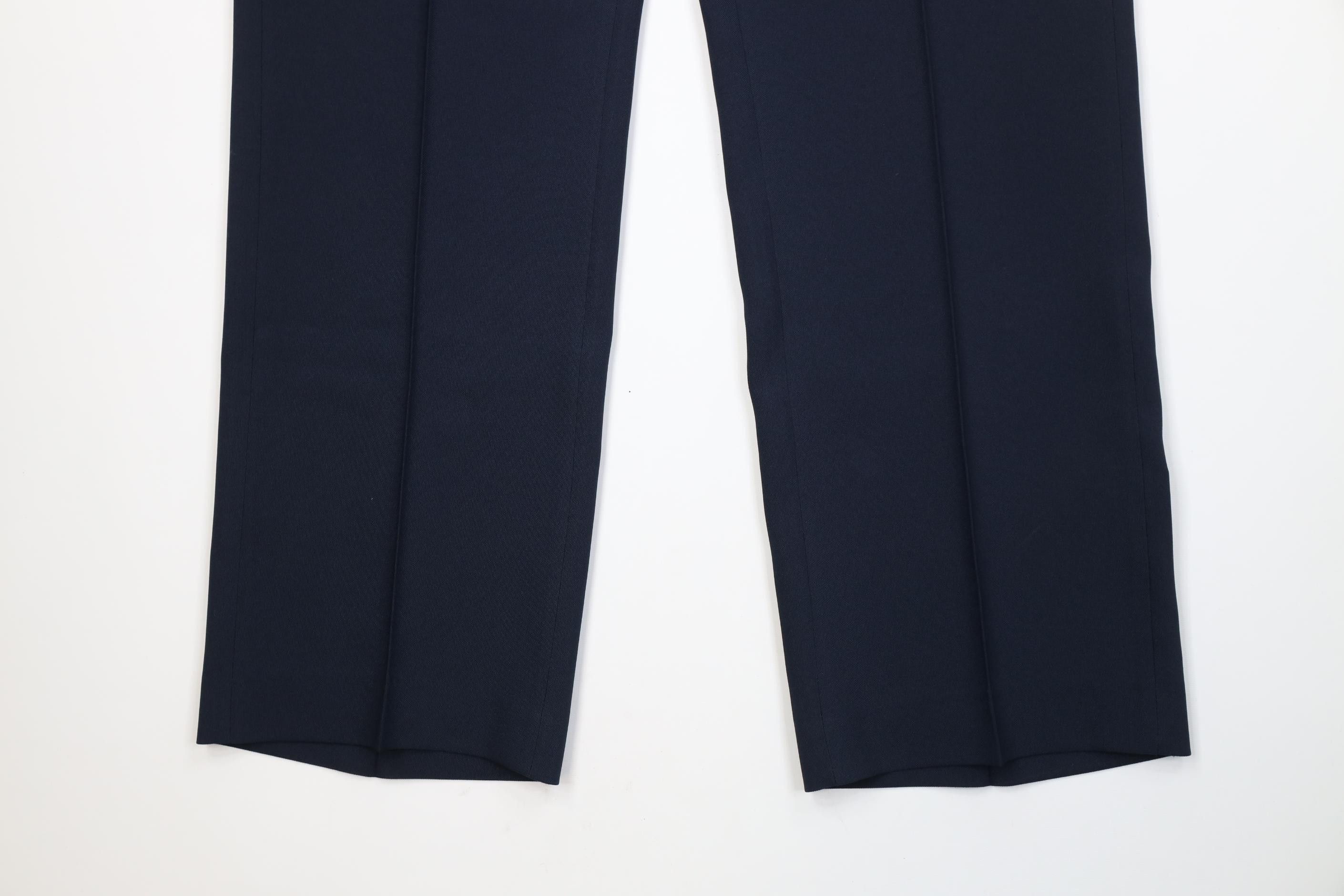 Vintage Vintage 70s Streetwear Flared Wide Leg Chino Pants Blue USA Size US 40 / EU 56 - 4 Thumbnail