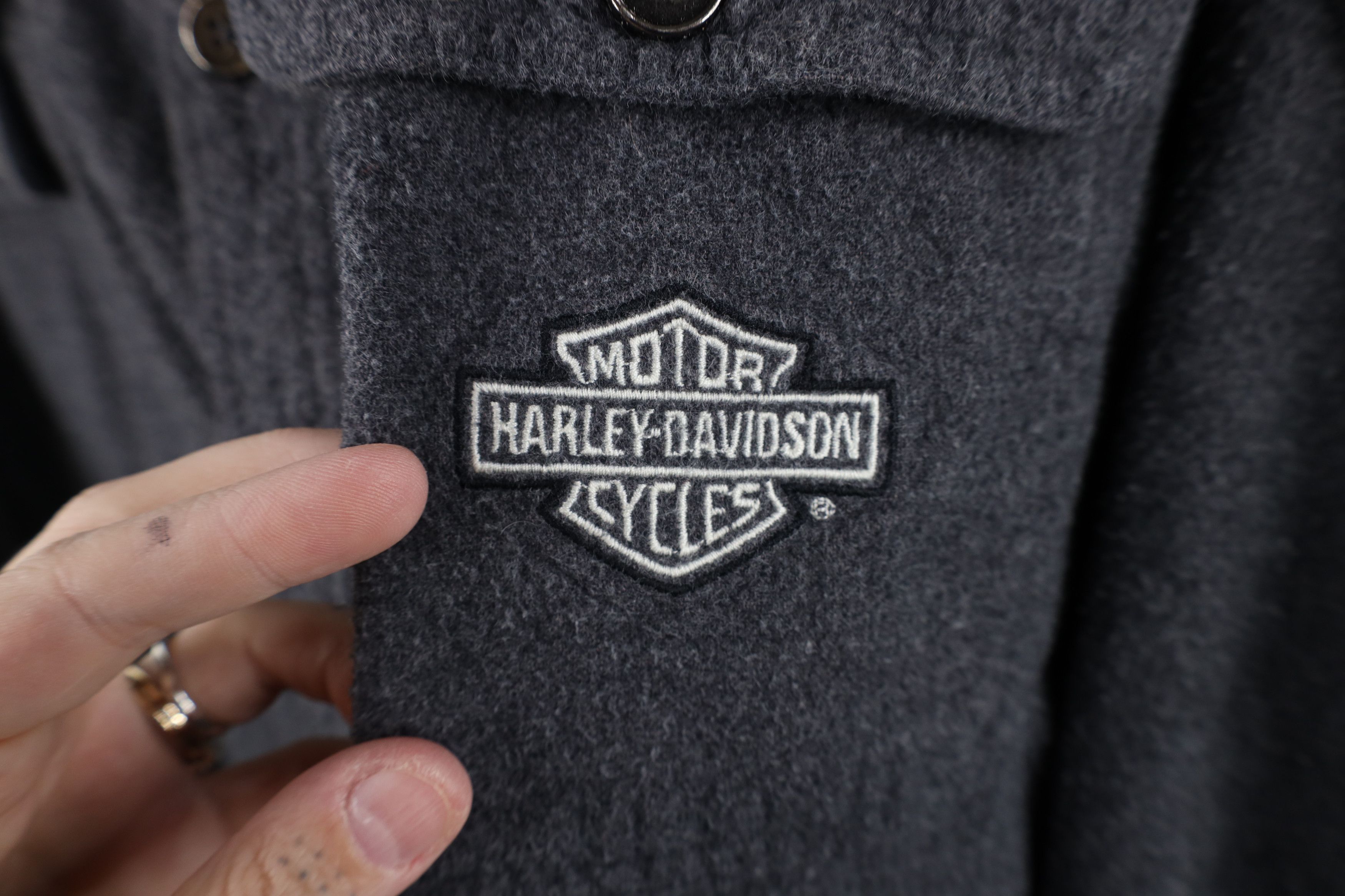 Harley Davidson Vintage 90s Harley Davidson Chamois Cloth Button Shirt Size US XXL / EU 58 / 5 - 4 Thumbnail