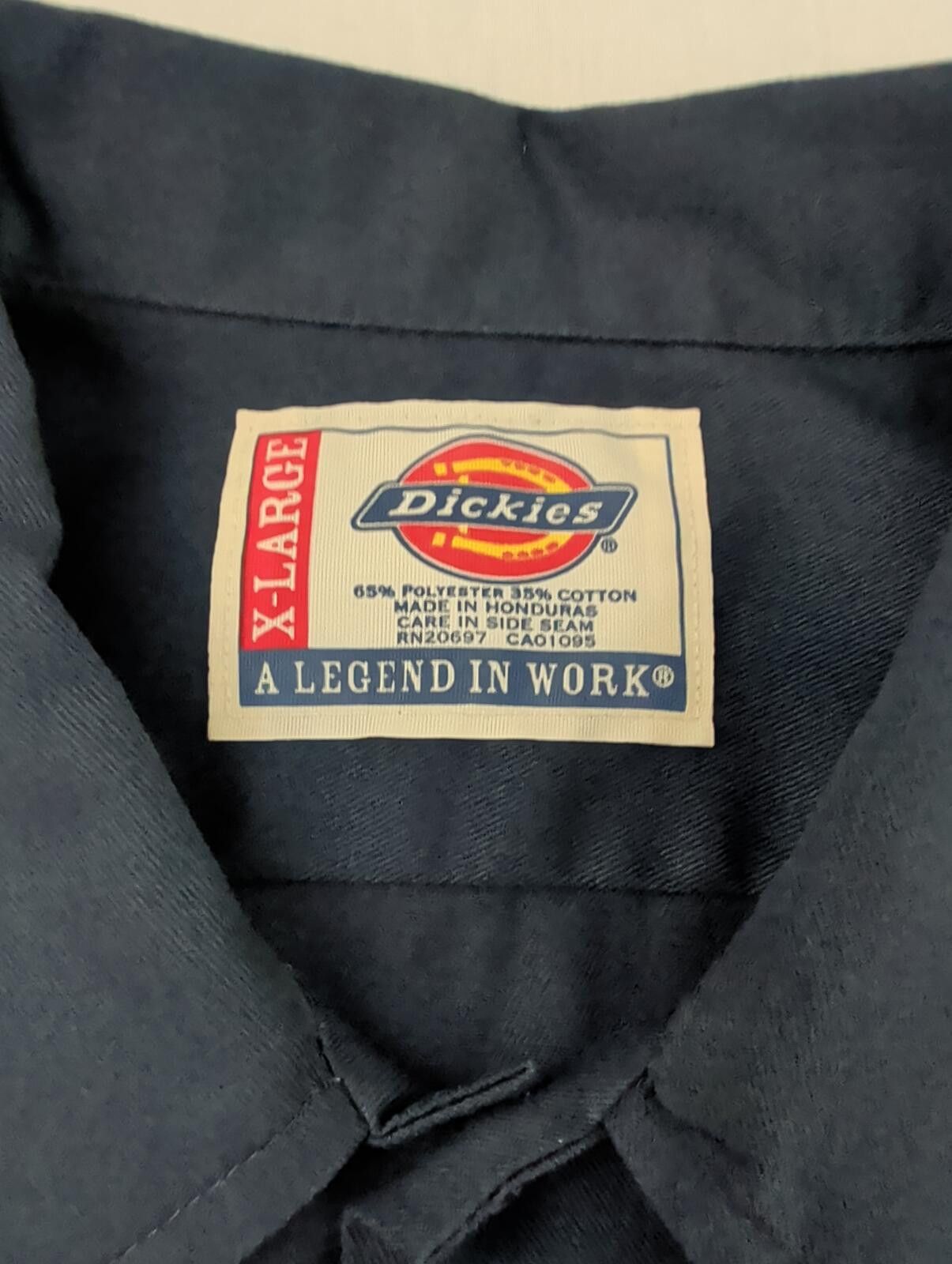 Dickies Vintage Dickies Navy Work Shirt Porsche Emblem Custom XL Size US XL / EU 56 / 4 - 4 Thumbnail