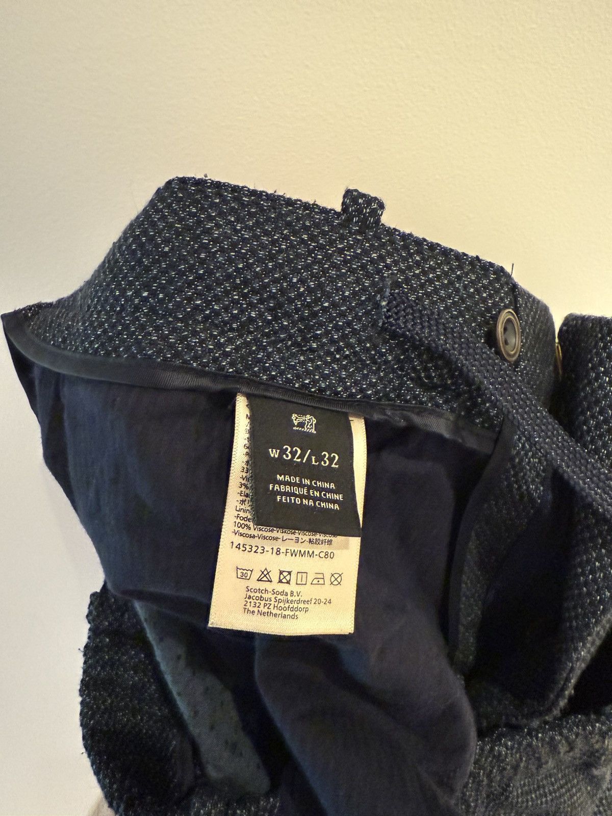Scotch & Soda Scotch & Soda Dark Blue Mens Pants Size US 32 / EU 48 - 3 Thumbnail