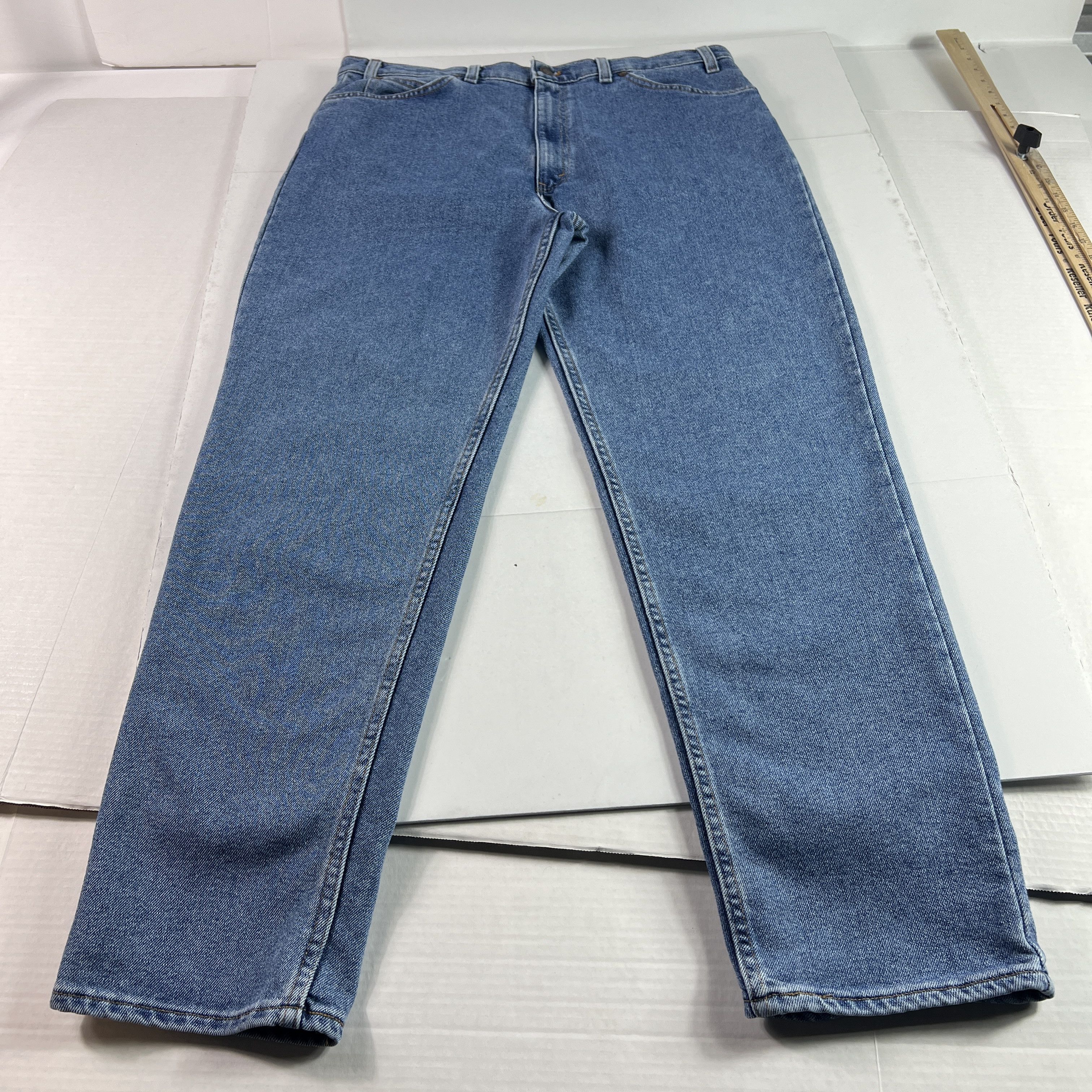 Levi's VTG 90s Levi's Jeans 540 Flex Relaxed Straight Blue Denim Size US 37 - 1 Thumbnail