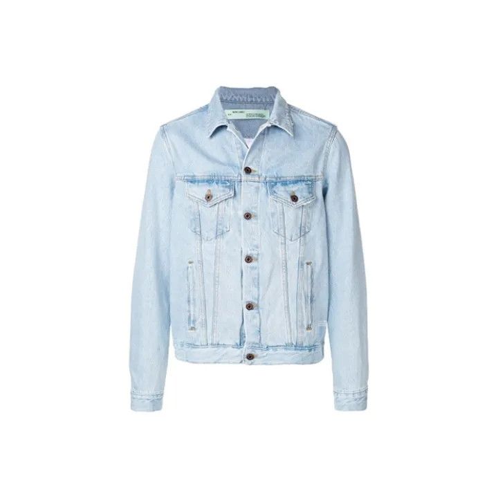 Off-White Off-White Iconic Logo Denim Jacket for Men 0079 Size US M / EU 48-50 / 2 - 1 Thumbnail