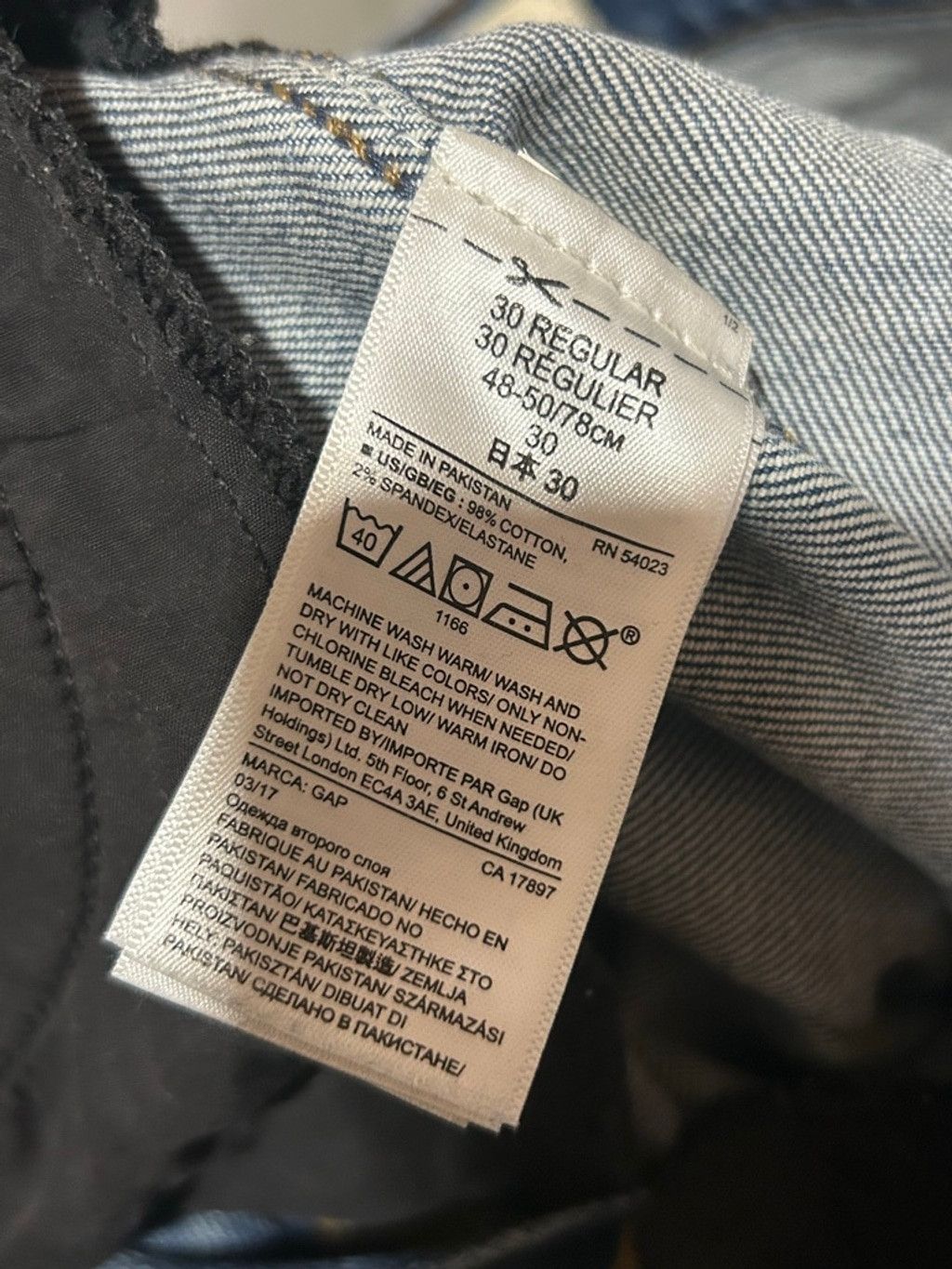 Gap Women's Gap Blue High Rise Slim Straight Jeans Size 30 Size 30" / US 8 / IT 44 - 5 Thumbnail