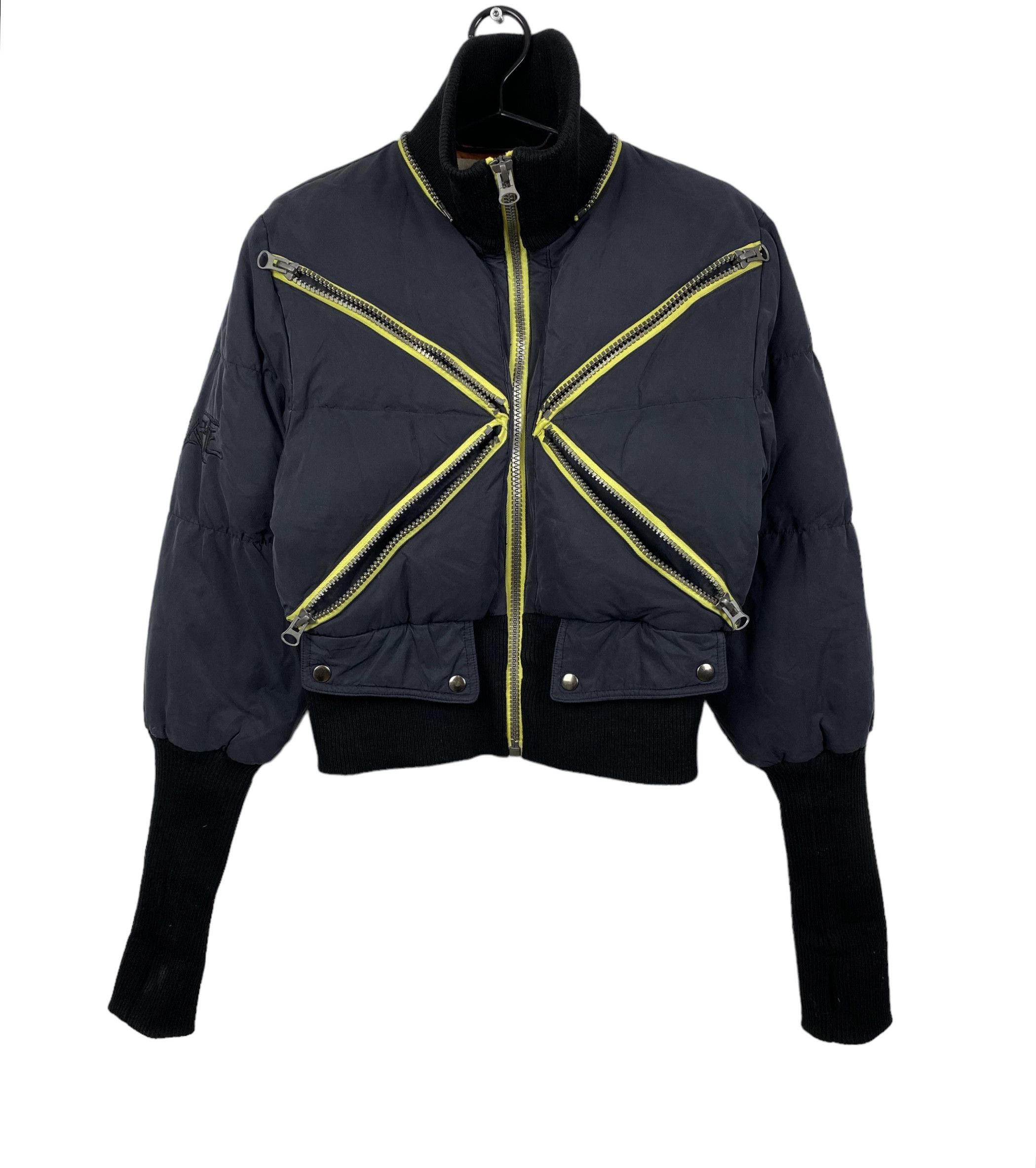 Designer DAITE Y2K ZIPERS Down Jacket bomber size 14 Size L / US 10 / IT 46 - 14 Thumbnail