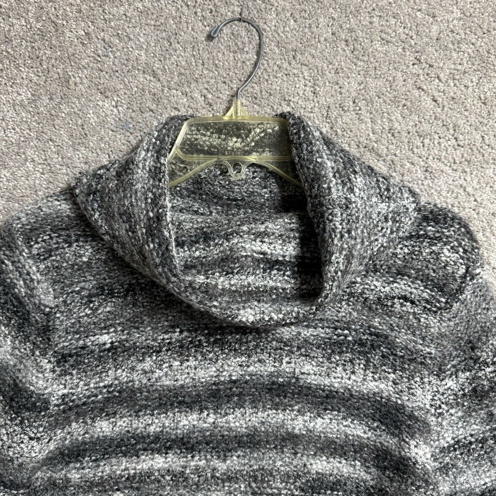 Vintage VINTAGE B Moss Turtleneck Sweater Medium Marled Knit Striped Cozy Cabincore 80s 90s Womens Size M / US 6-8 / IT 42-44 - 4 Thumbnail