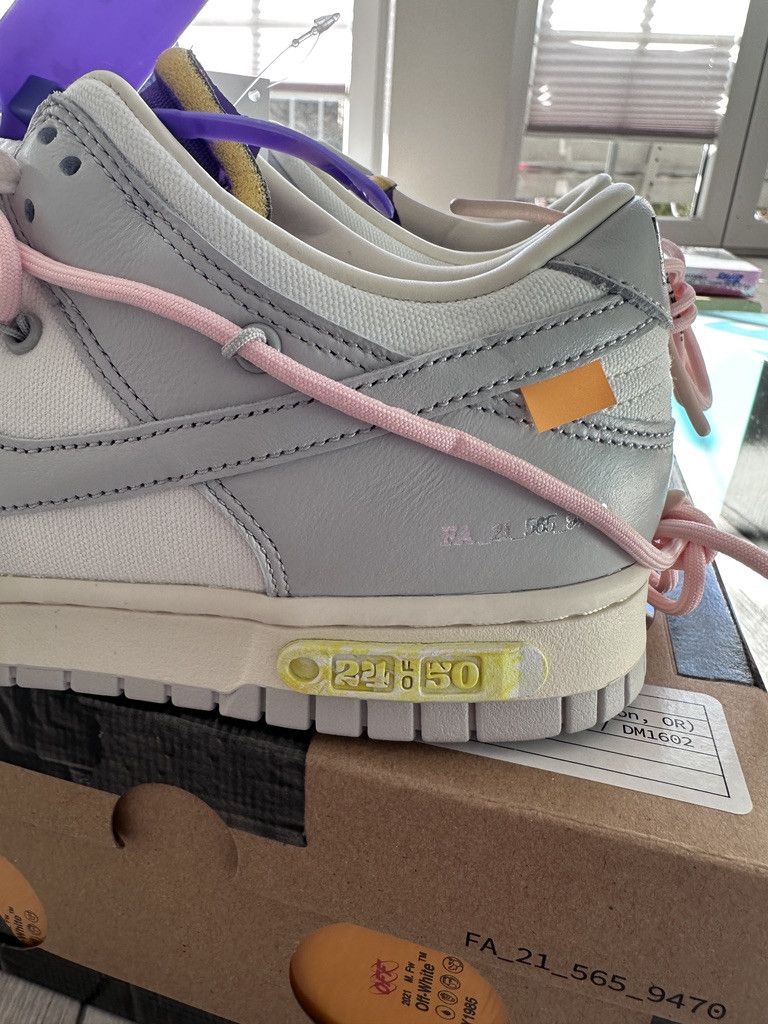Nike × Off-White Nike x Off White Dunk low LOT 24 Size US 9 / EU 42 - 7 Thumbnail