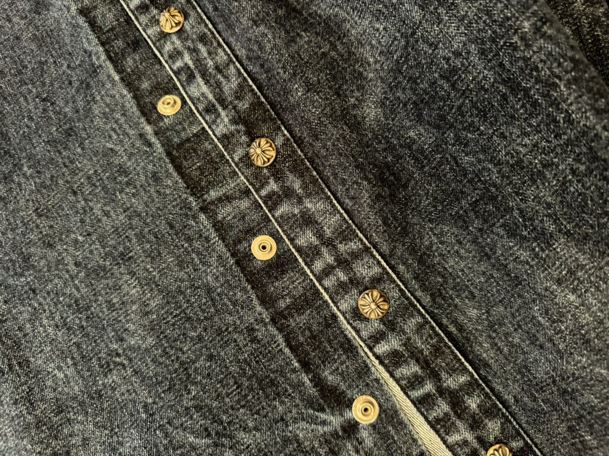 Chrome Hearts Chrome Hearts Denim Cross Patch Overshirt Size US XXL / EU 58 / 5 - 14 Thumbnail