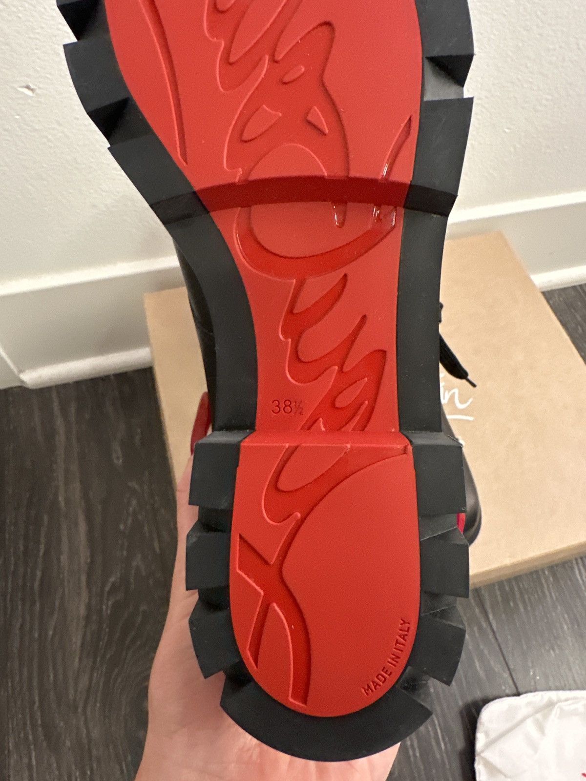 Christian Louboutin Christian Louboutin En Hiver Lug Leather Boots Size US 8.5 / IT 38.5 - 6 Thumbnail
