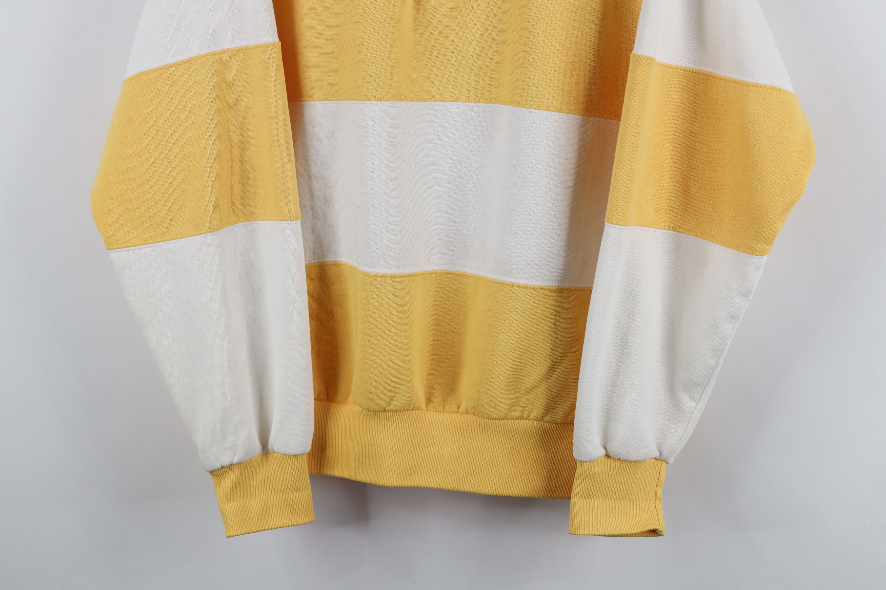Vintage Vintage 90s Streetwear Striped Collared Pullover Sweatshirt Size US XL / EU 56 / 4 - 3 Thumbnail