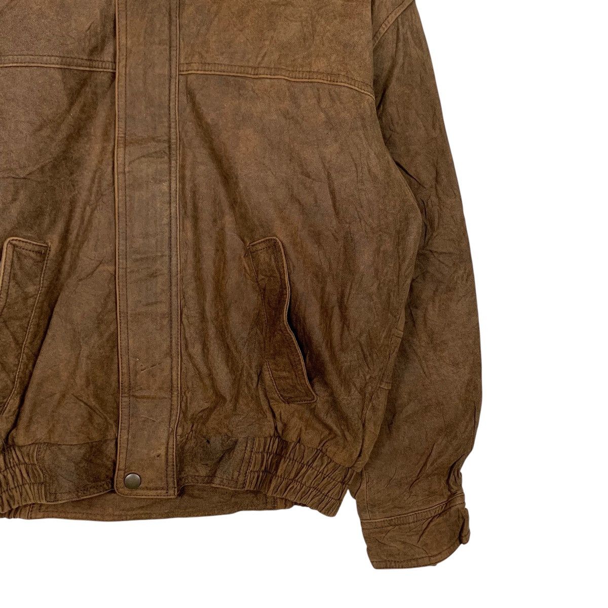 Vintage ☀️Suntory Coffee Boss leather zipper sherpa collar jacket Size US M / EU 48-50 / 2 - 6 Thumbnail