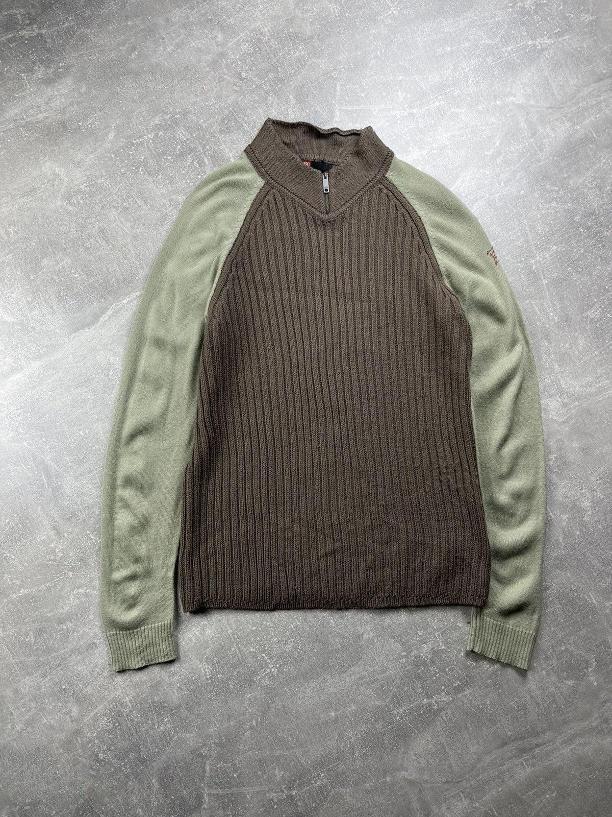 Diesel Diesel “Special Equipment 880-90 90s Ribbed Wool Zip Sweater Size US L / EU 52-54 / 3 - 2 Thumbnail