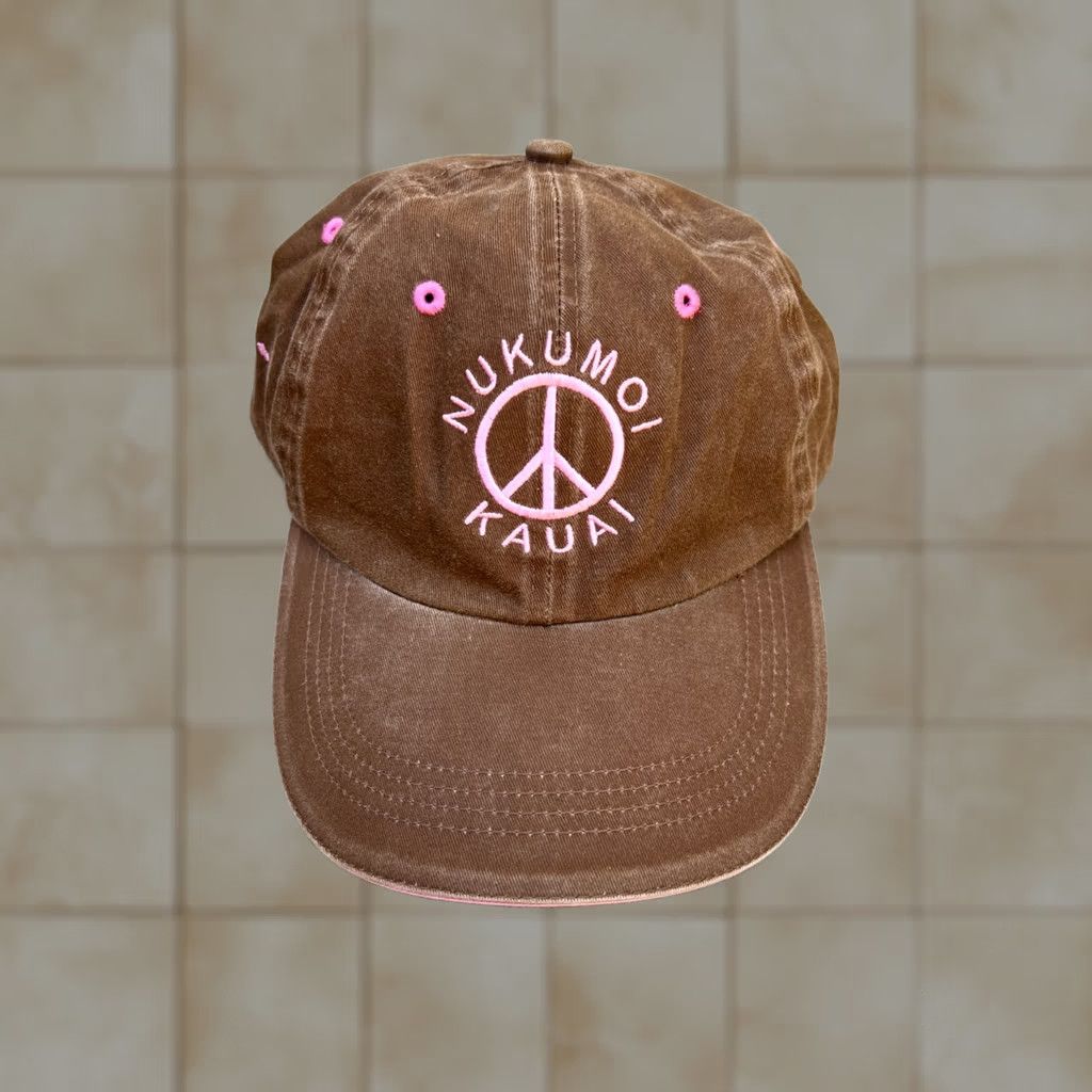 Vintage VINTAGE Ahead Casuals Nukumoi Kauai Hawaii Hat Women's Brown Adjustable Cap Baseball Cap One Size Womens Brown Adjustable Cap Size ONE SIZE - 1 Thumbnail