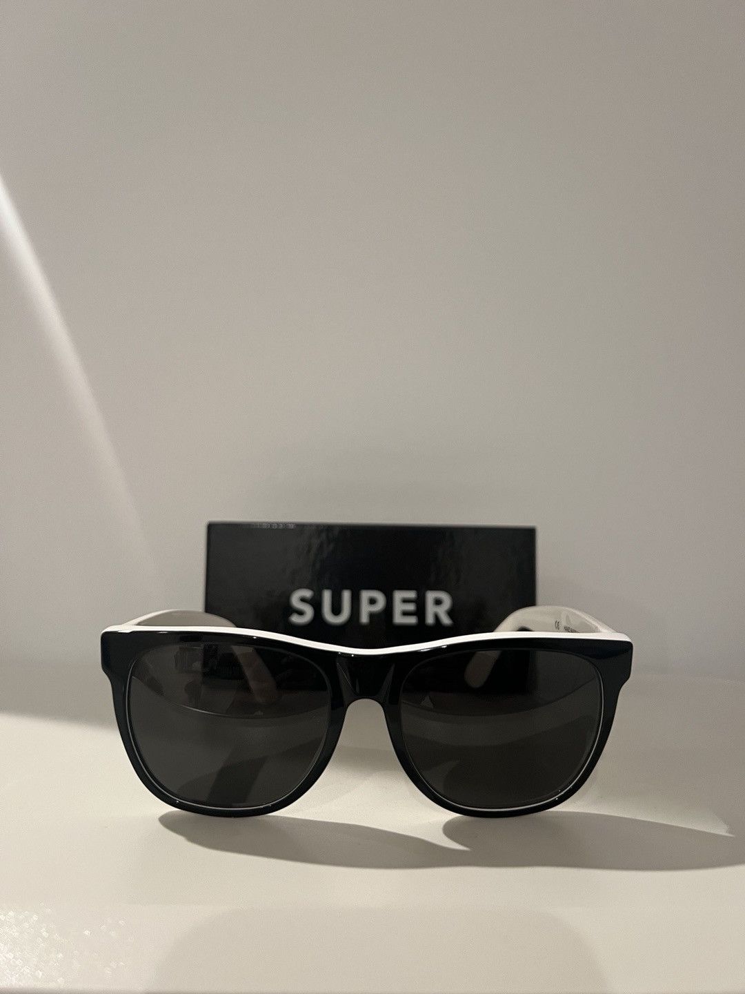 Retrosuperfuture Retrosuperfuture Black, White, Gold Sunglasses Size ONE SIZE - 4 Thumbnail